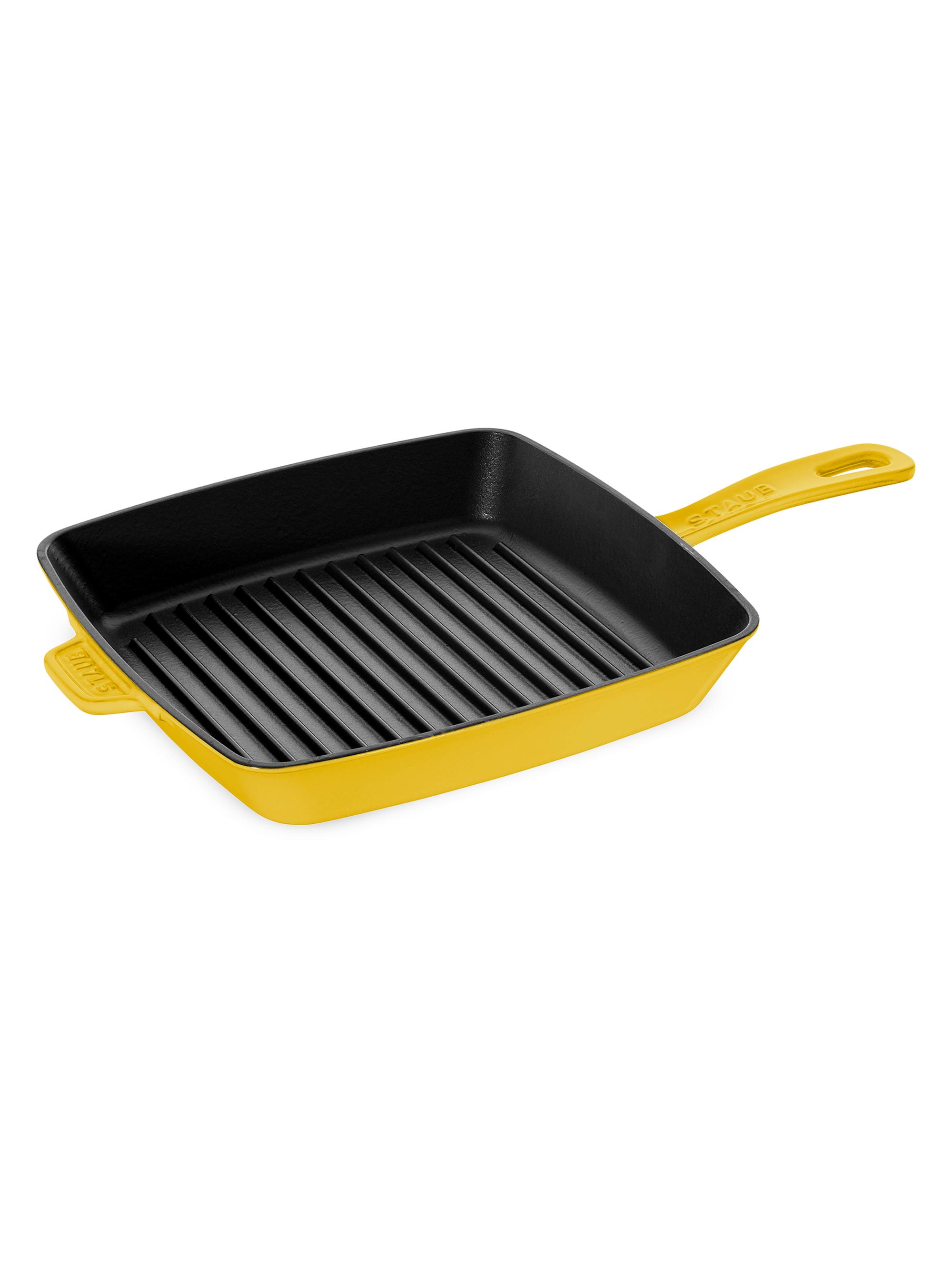Staub Cast Iron 12''Square Grill Pan - Dark Blue