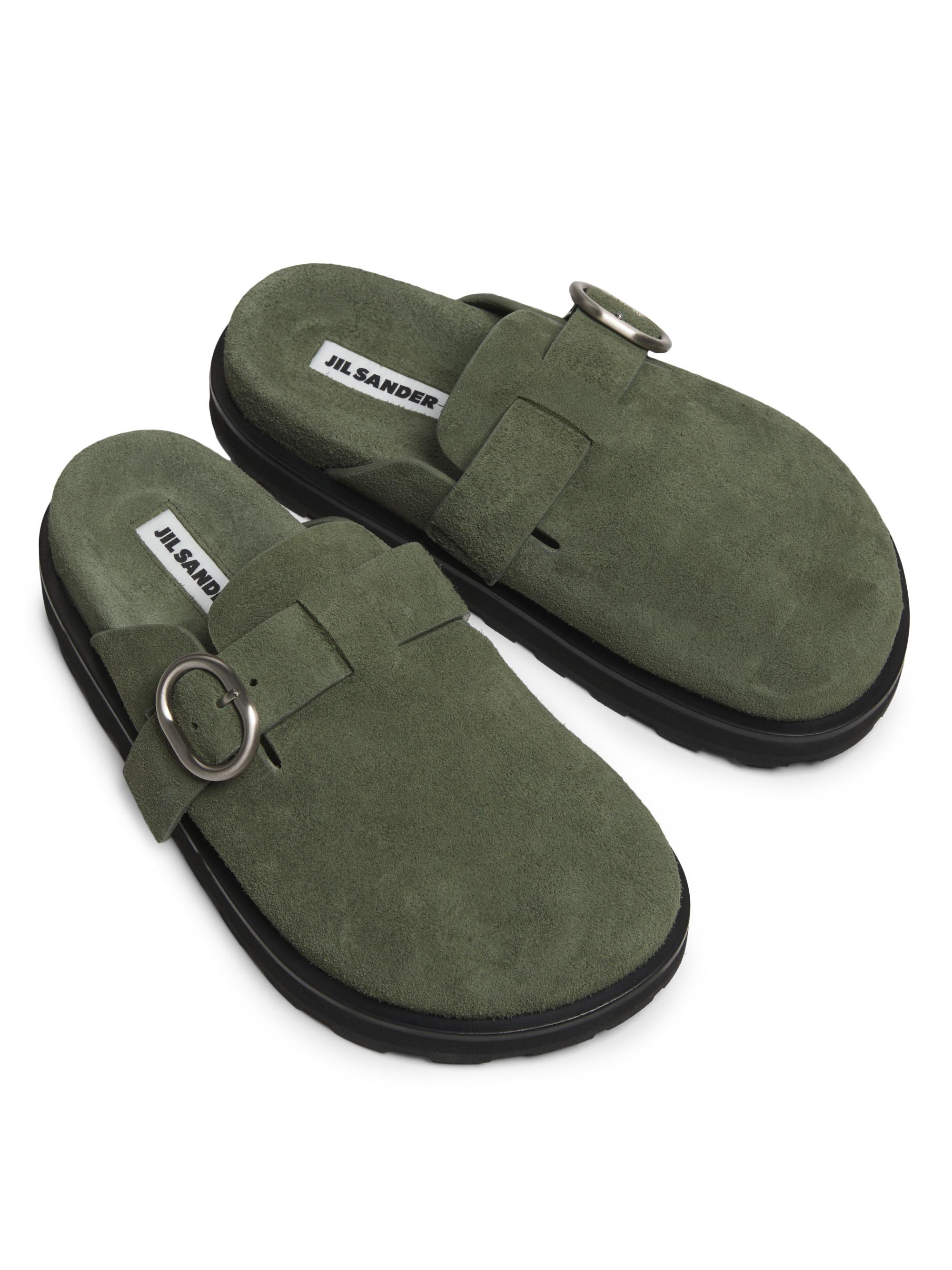 Jil Sander Suede Mule Clogs | Saks Fifth Avenue