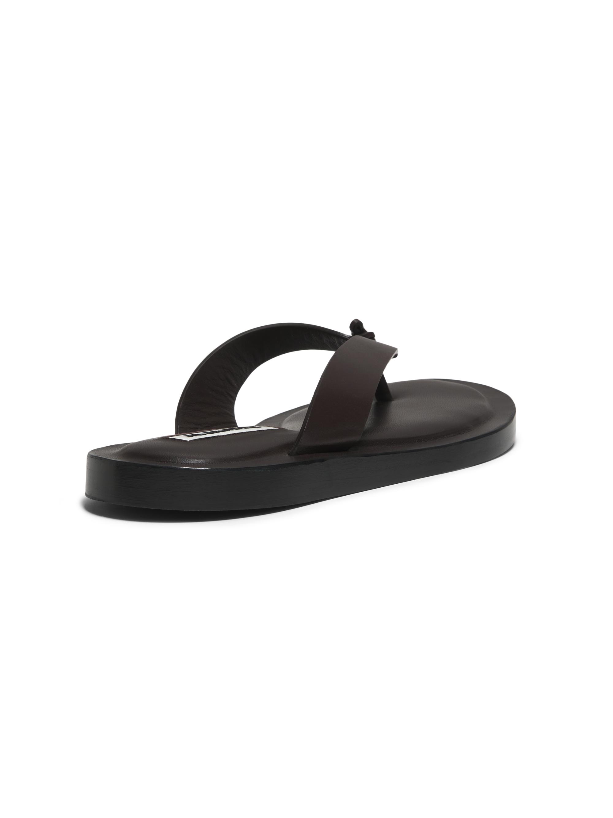Jil Sander Knotted Leather Sandals | Saks Fifth Avenue