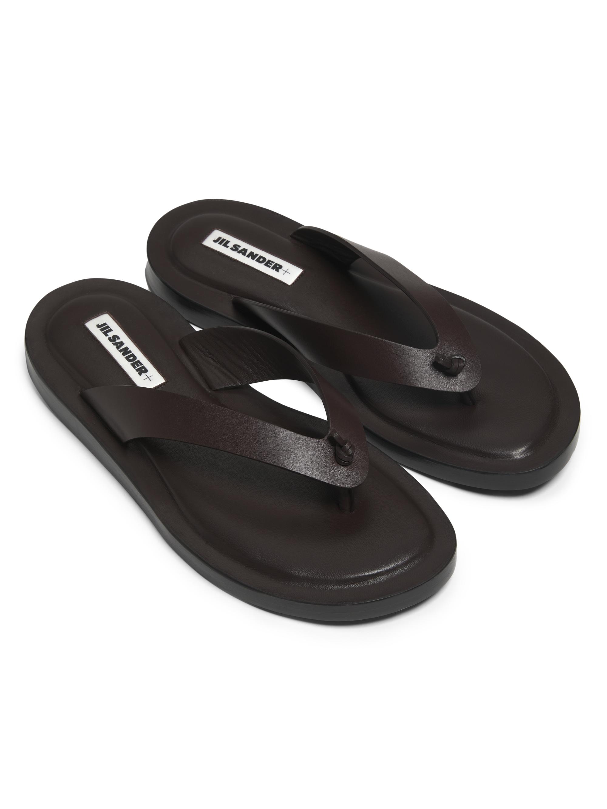 Jil Sander Knotted Leather Sandals | Saks Fifth Avenue