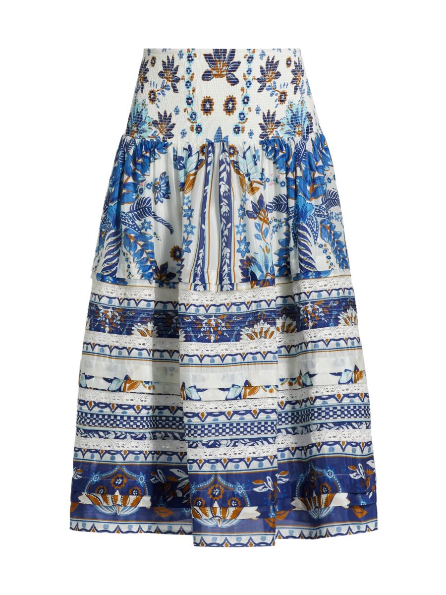 farm rio ana tapestry midi dress Off-White Ana Tapestry Fish Strap Maxi Dress  FARM Rio