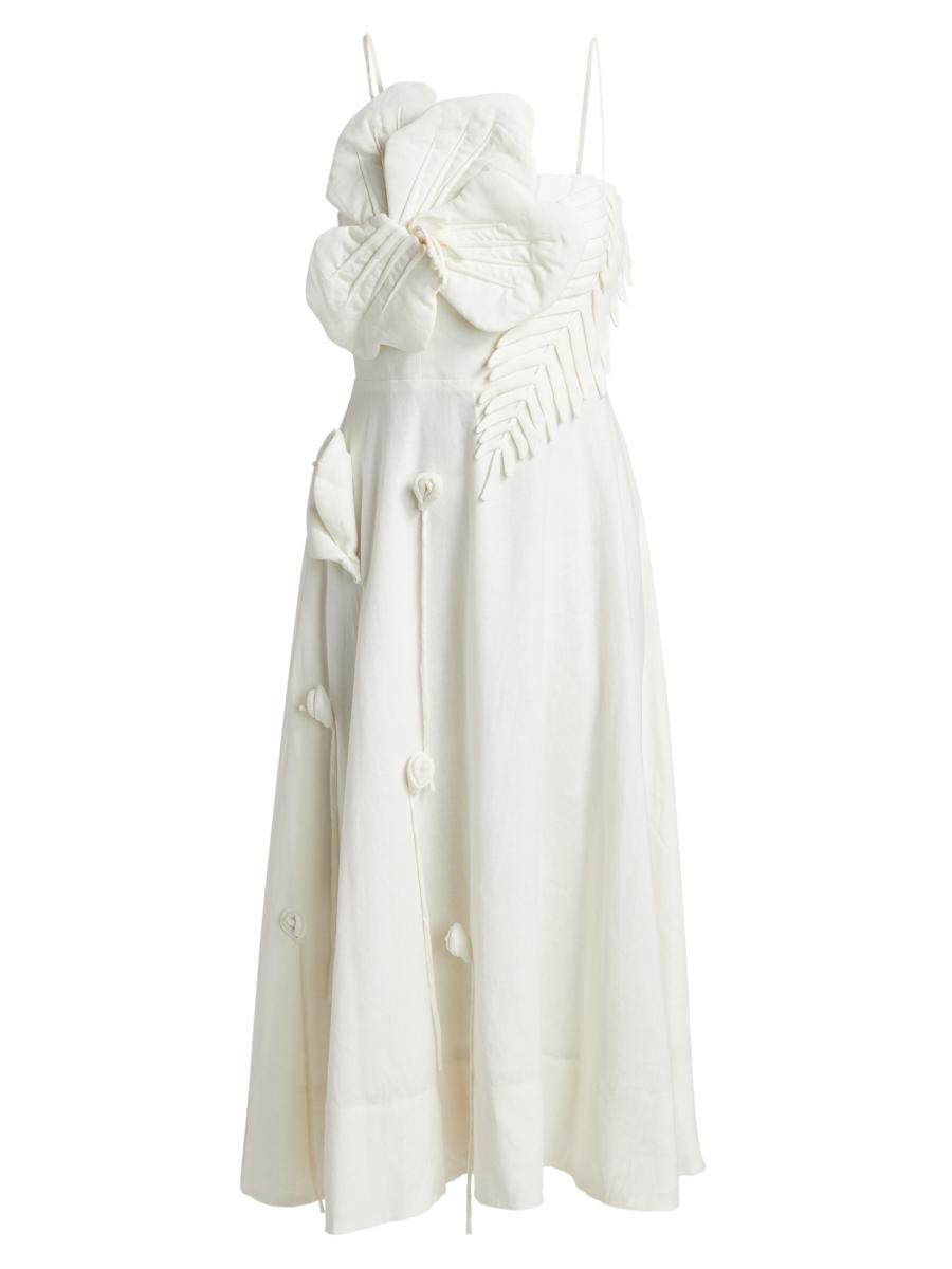 Farm Rio Garden Appliqu Sleeveless Midi-Dress | Saks Fifth Avenue
