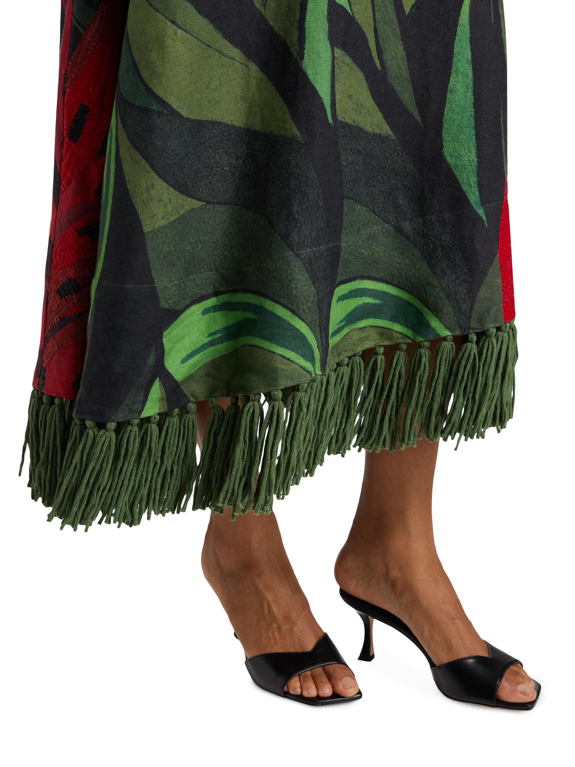 sachin and babi light blue dress Palm Tree Maxi Dress