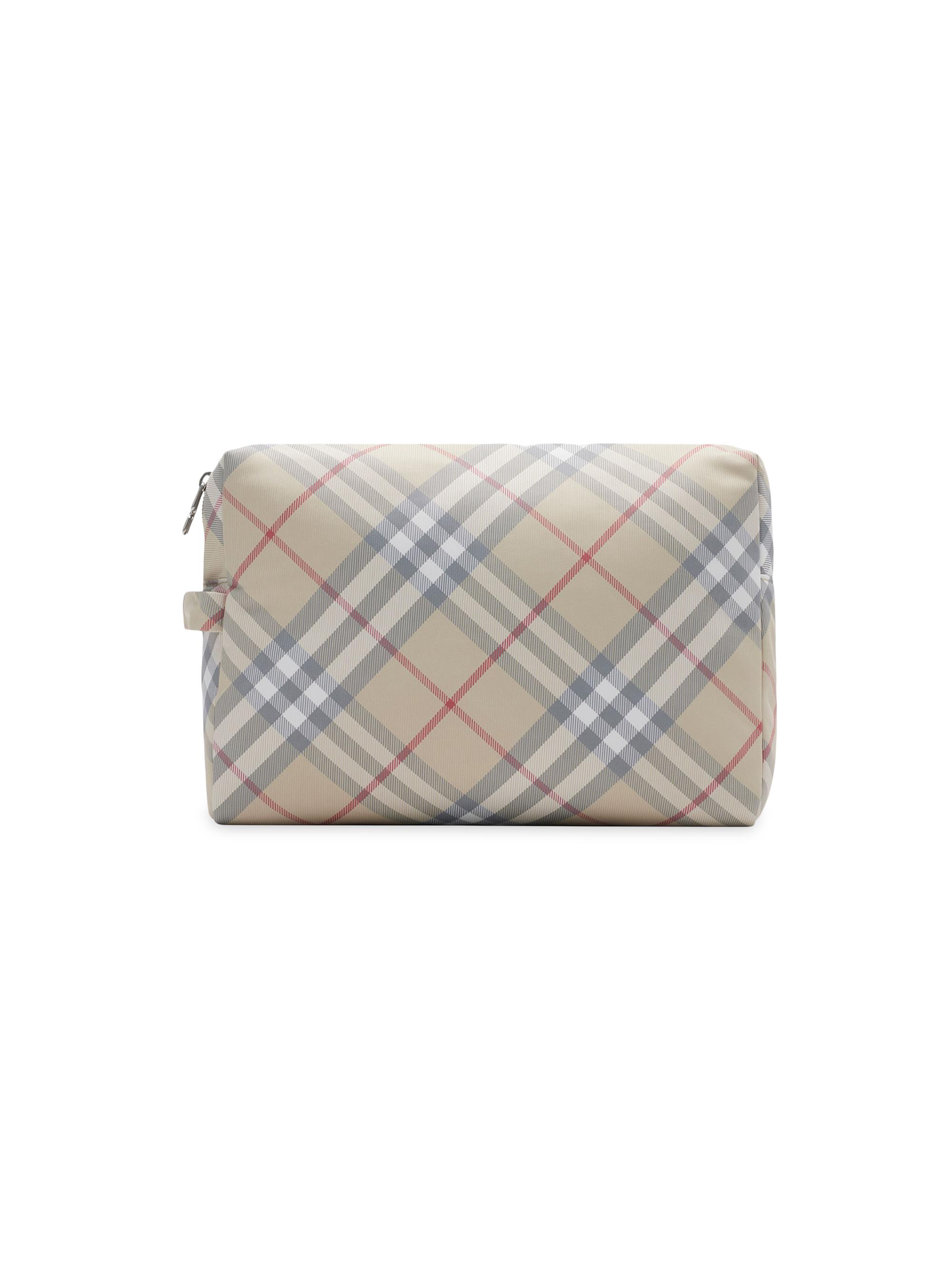 Burberry Check Diaper Pouch - Pale Stone Check