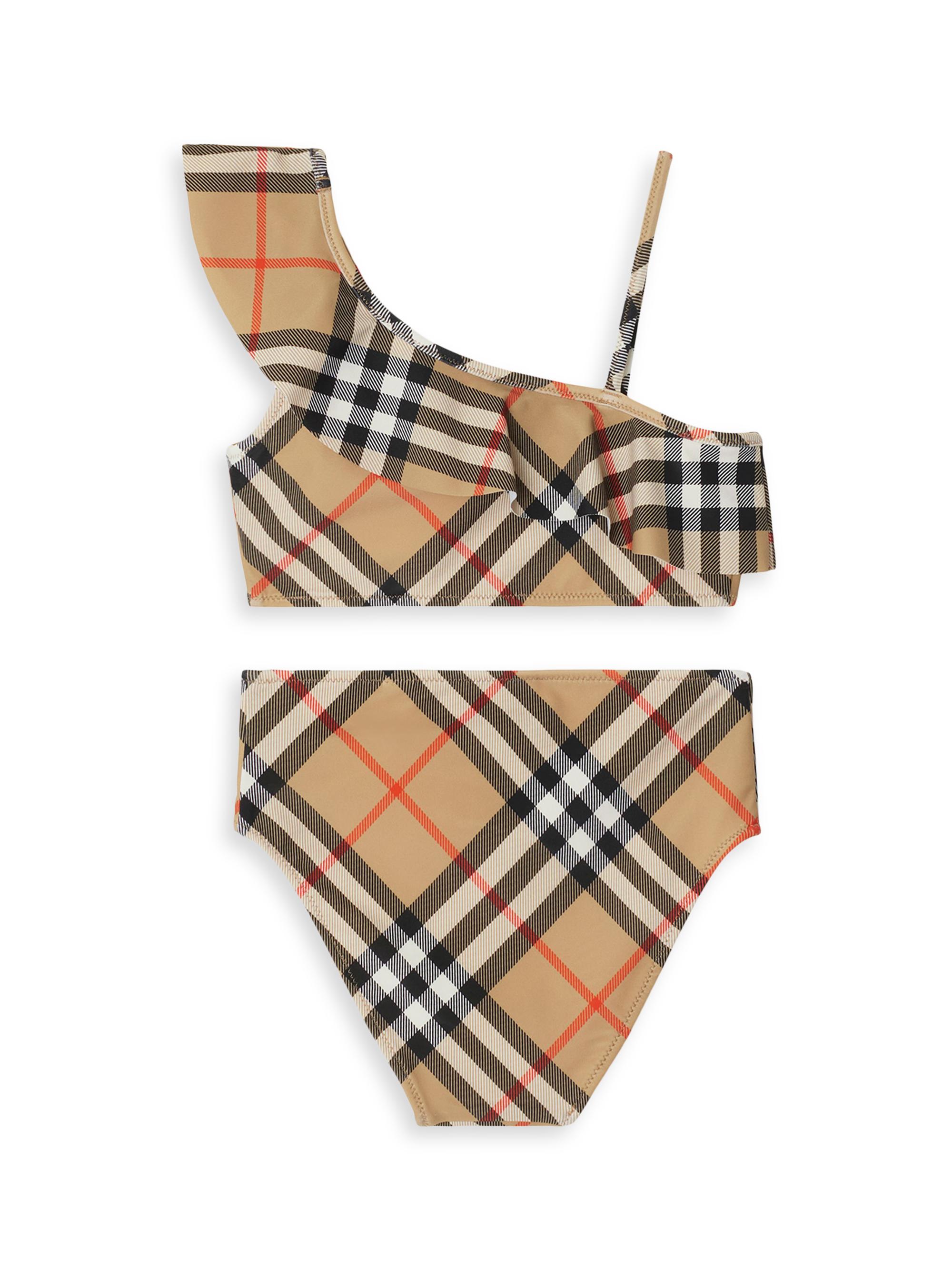 Little Girl's & Girl's Asla Heritage Check 2-Piece Bathing Suit