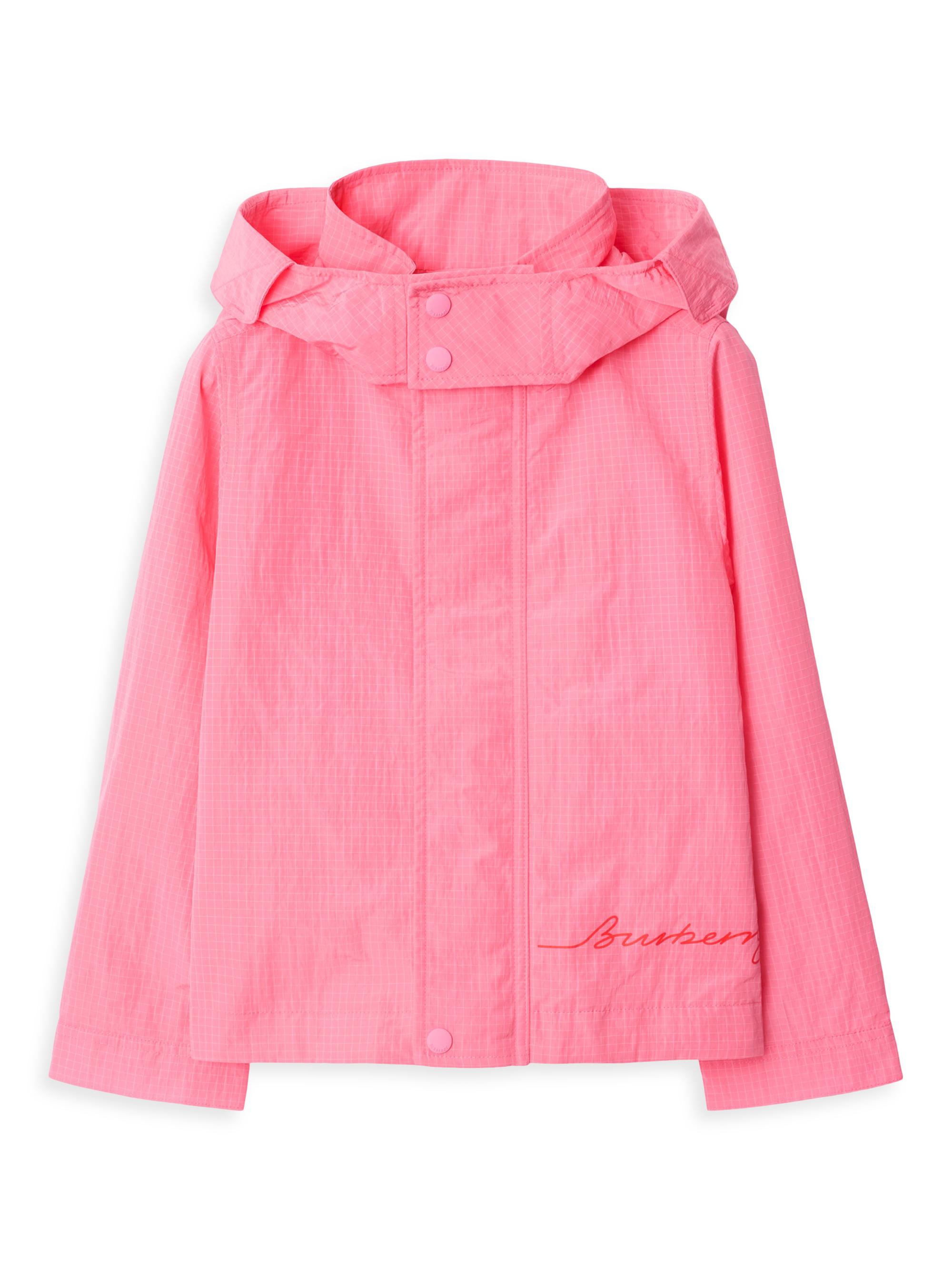 Burberry Baby Girl's, Little Girl's & Girl's Logo Grid Nylon Jacket - Blossom