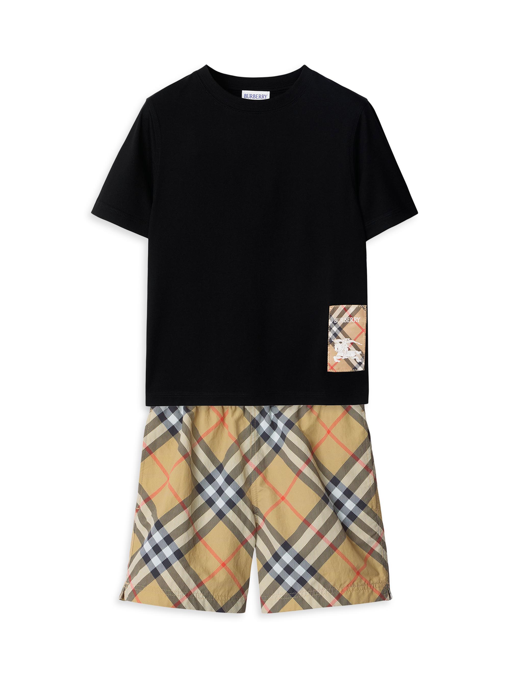 Baby Boy's, Little Boy's & Boy's Check Swim Shorts