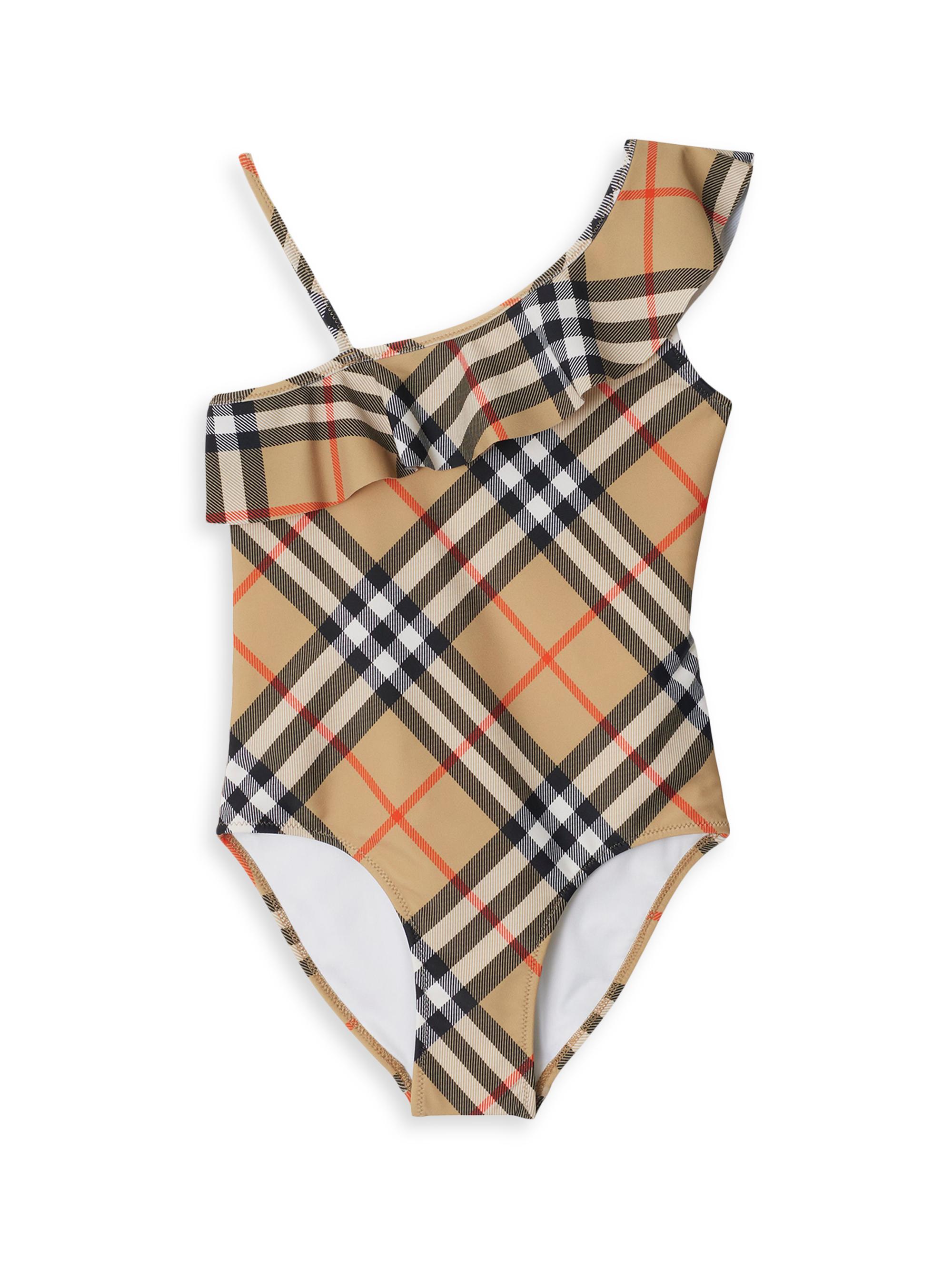 Little Girl's & Girl's Asla Heritage Check 2-Piece Bathing Suit