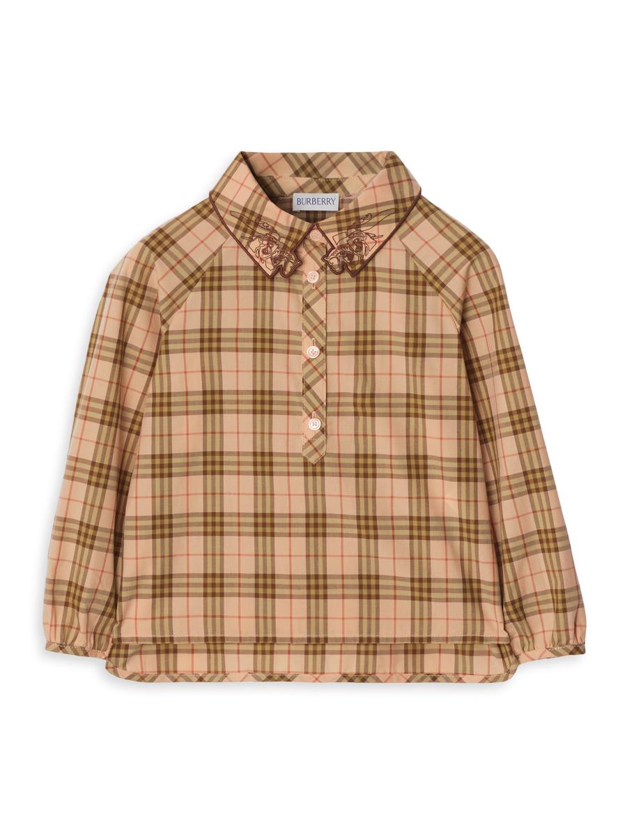 Burberry Little Girl's & Girl's Elodie Check EKD Embroidered