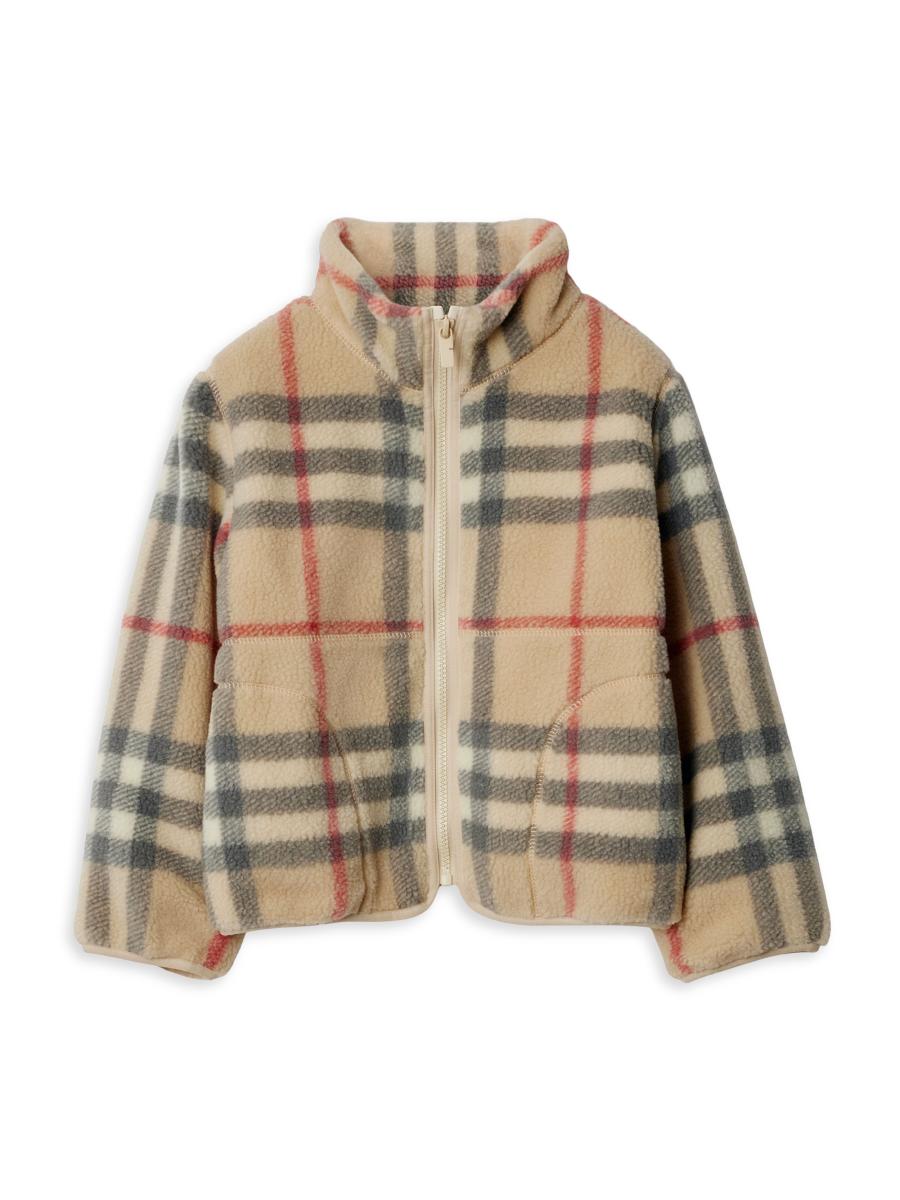 ⭐︎BURBERRY キッズジャケット 8Y128cm⭐︎ Burberry - Beige Check Burberry Jacket With Hood