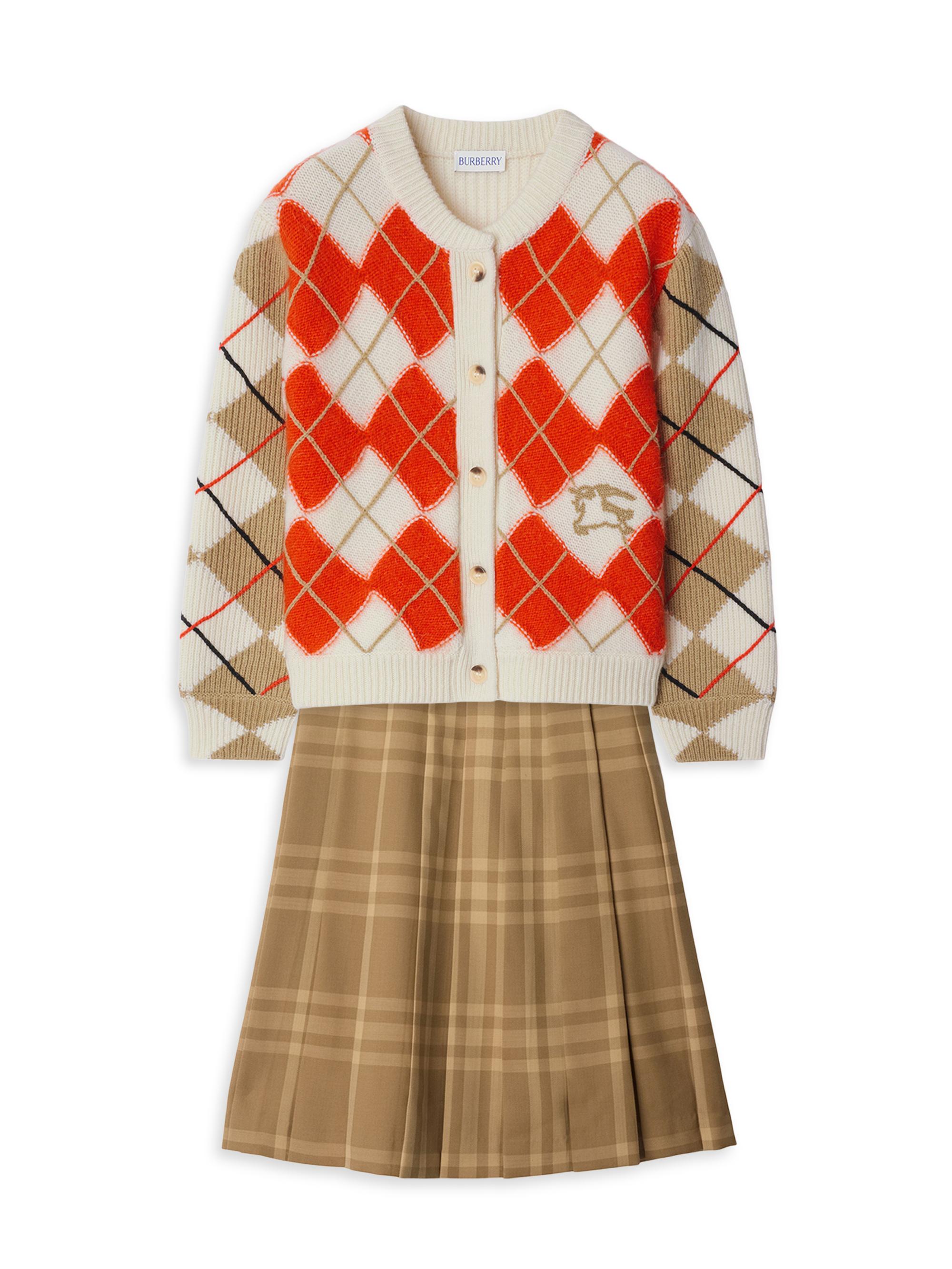 Burberry Little Girl's & Girl's Estelle Check Wool Skirt | Saks