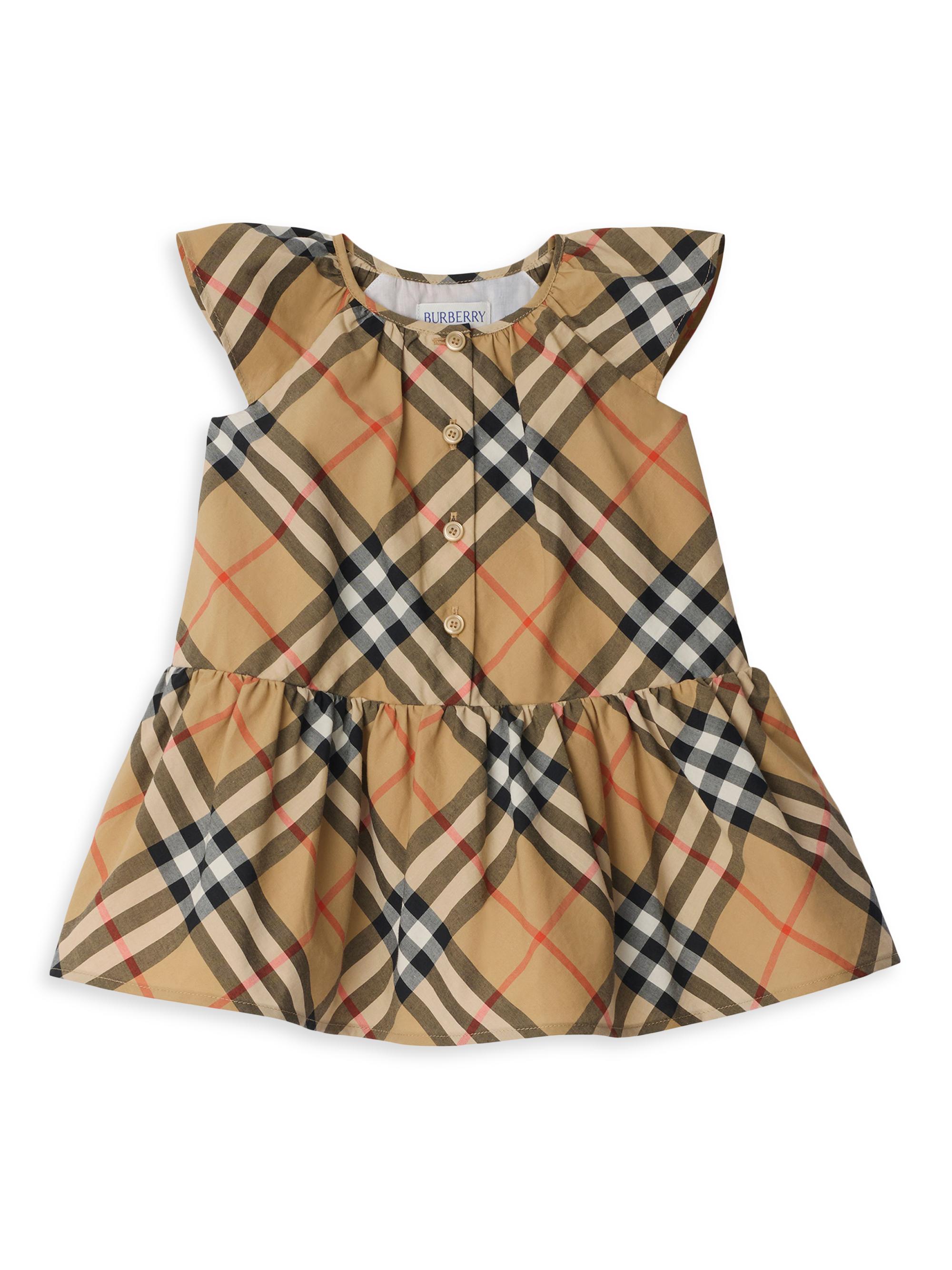 Burberry Baby Girl's Leana Check Dress | Saks Fifth Avenue