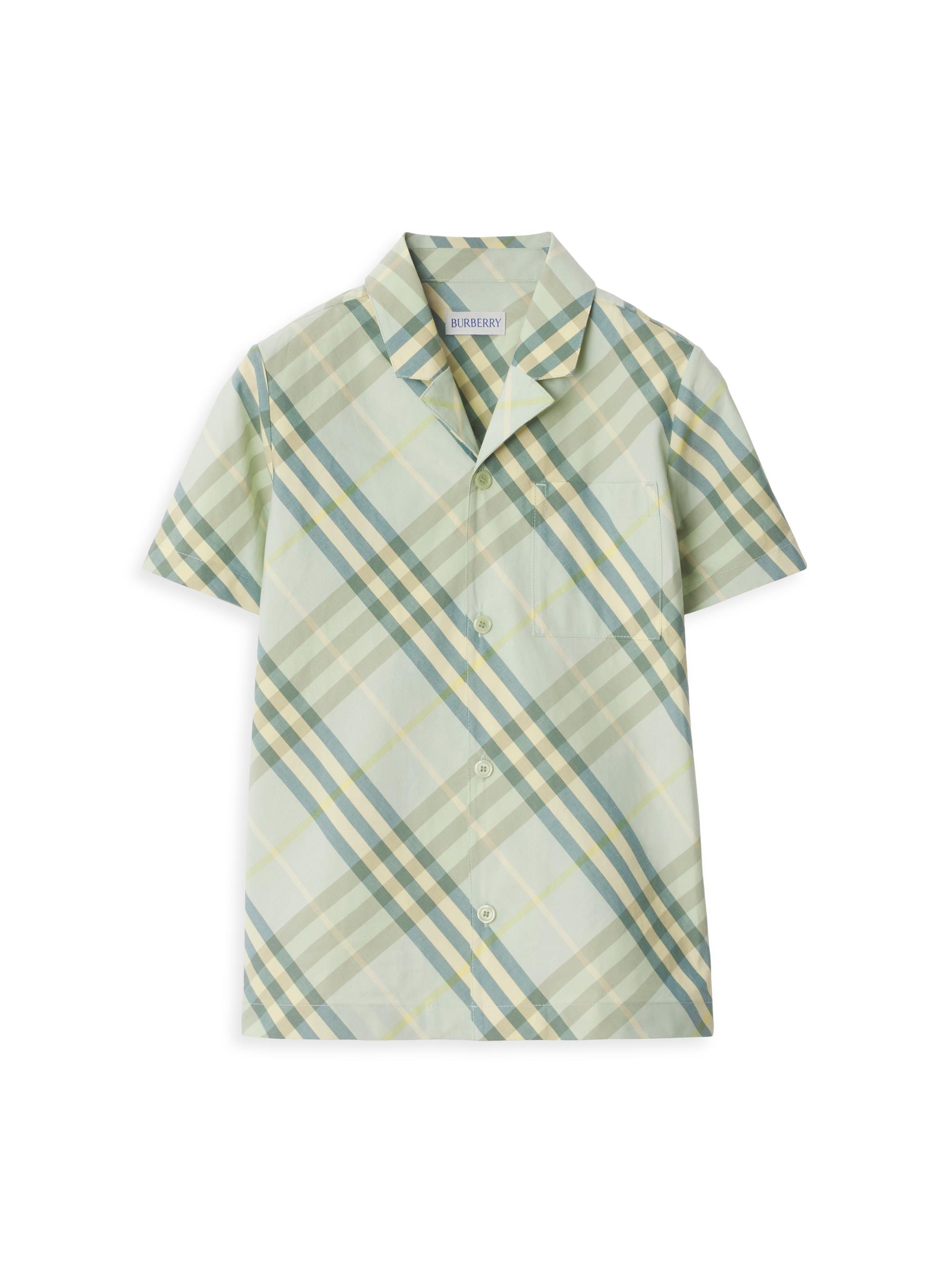 Little Boy's & Boy's Check Poplin Shorts