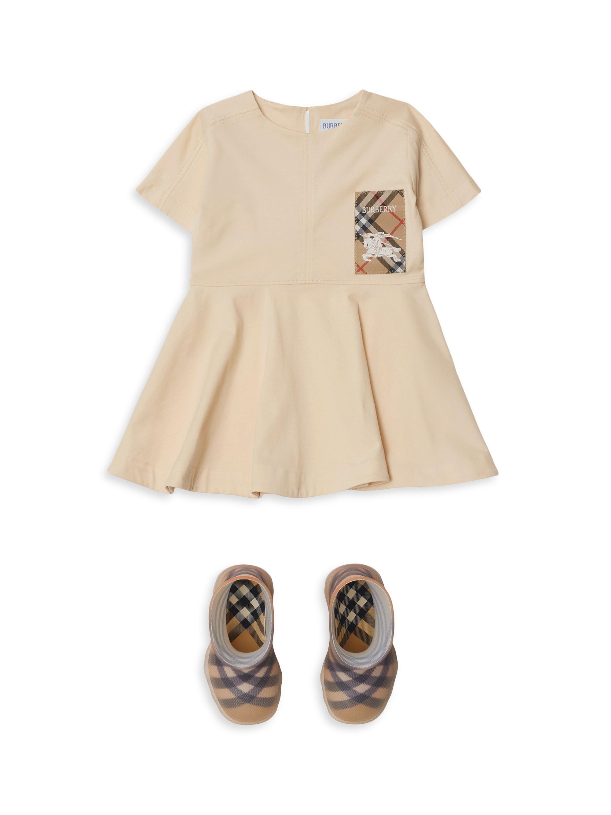 Little Girl's & Girl's Riley Logo Patch Cotton Dress