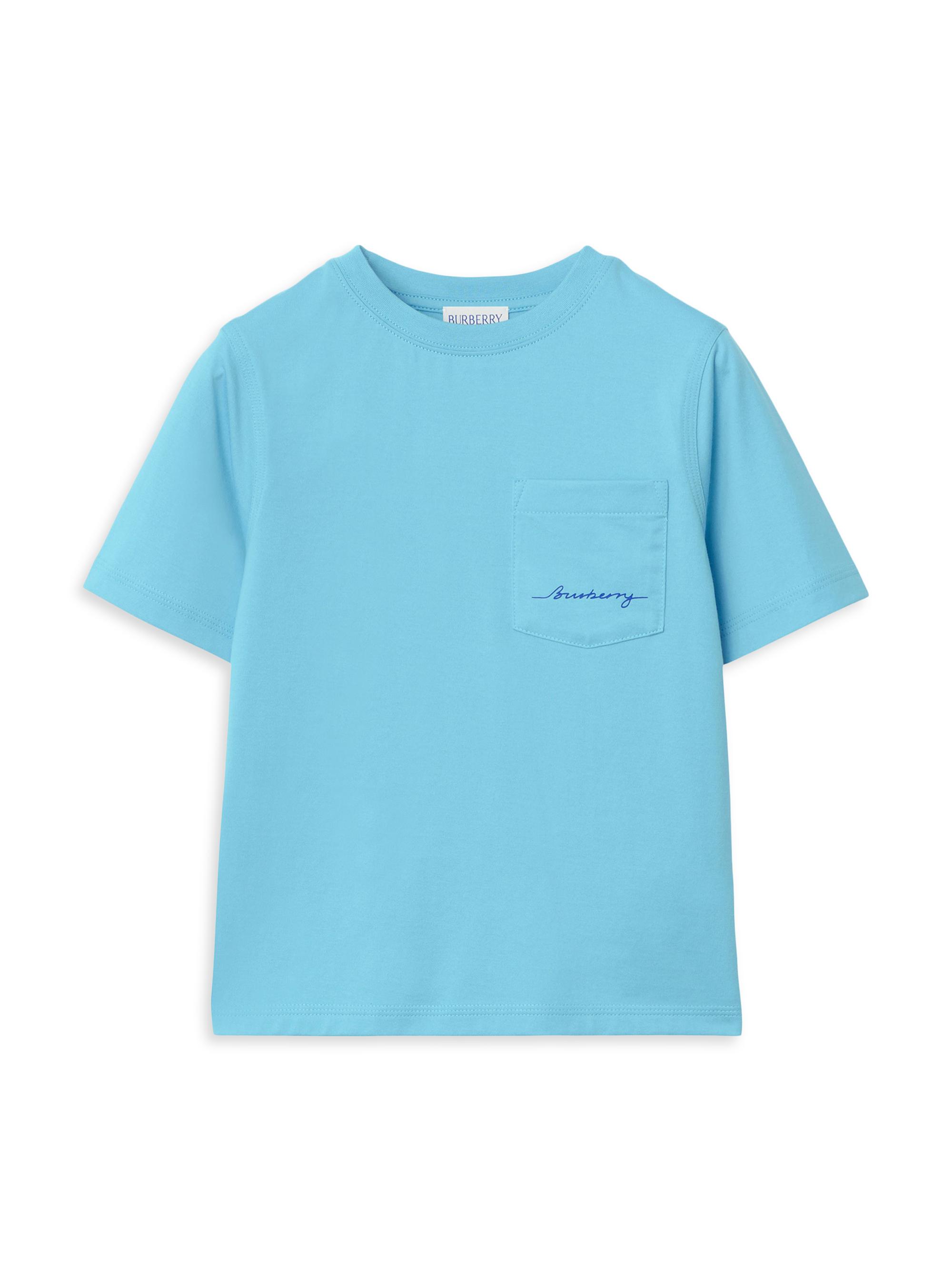 Burberry Baby Boy's, Little Boy's & Boy's Cedar Logo Pocket T-Shirt - Blue 12 Months