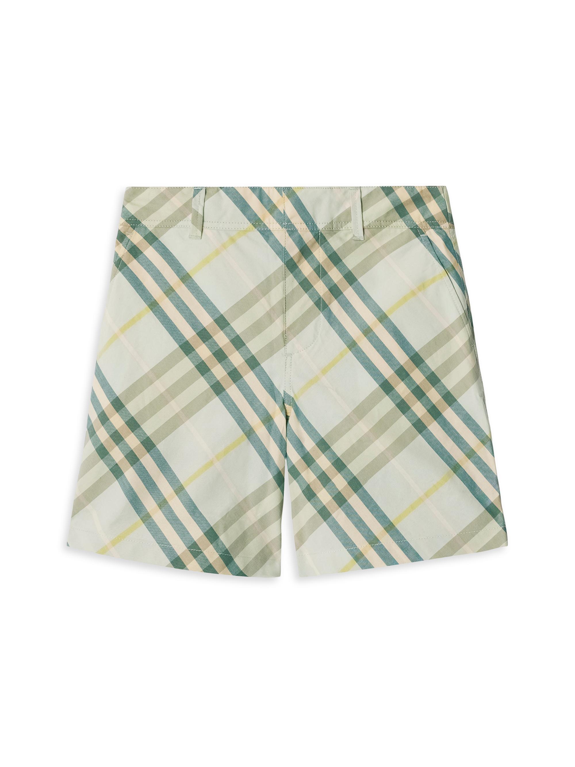 Little Boy's & Boy's Check Poplin Shorts