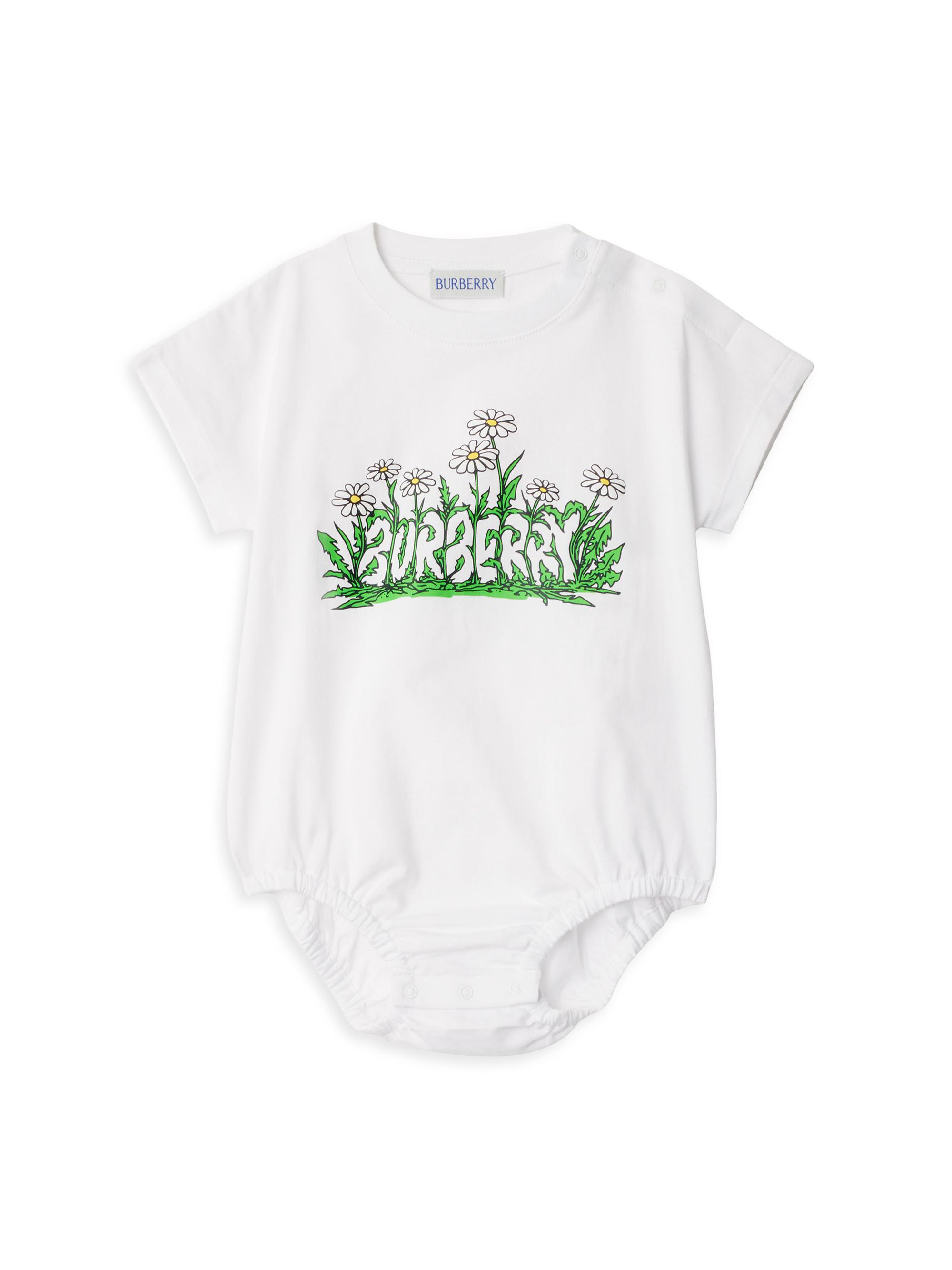 Burberry Baby Girl's Logo Daisy Bodysuit - White 3 Months