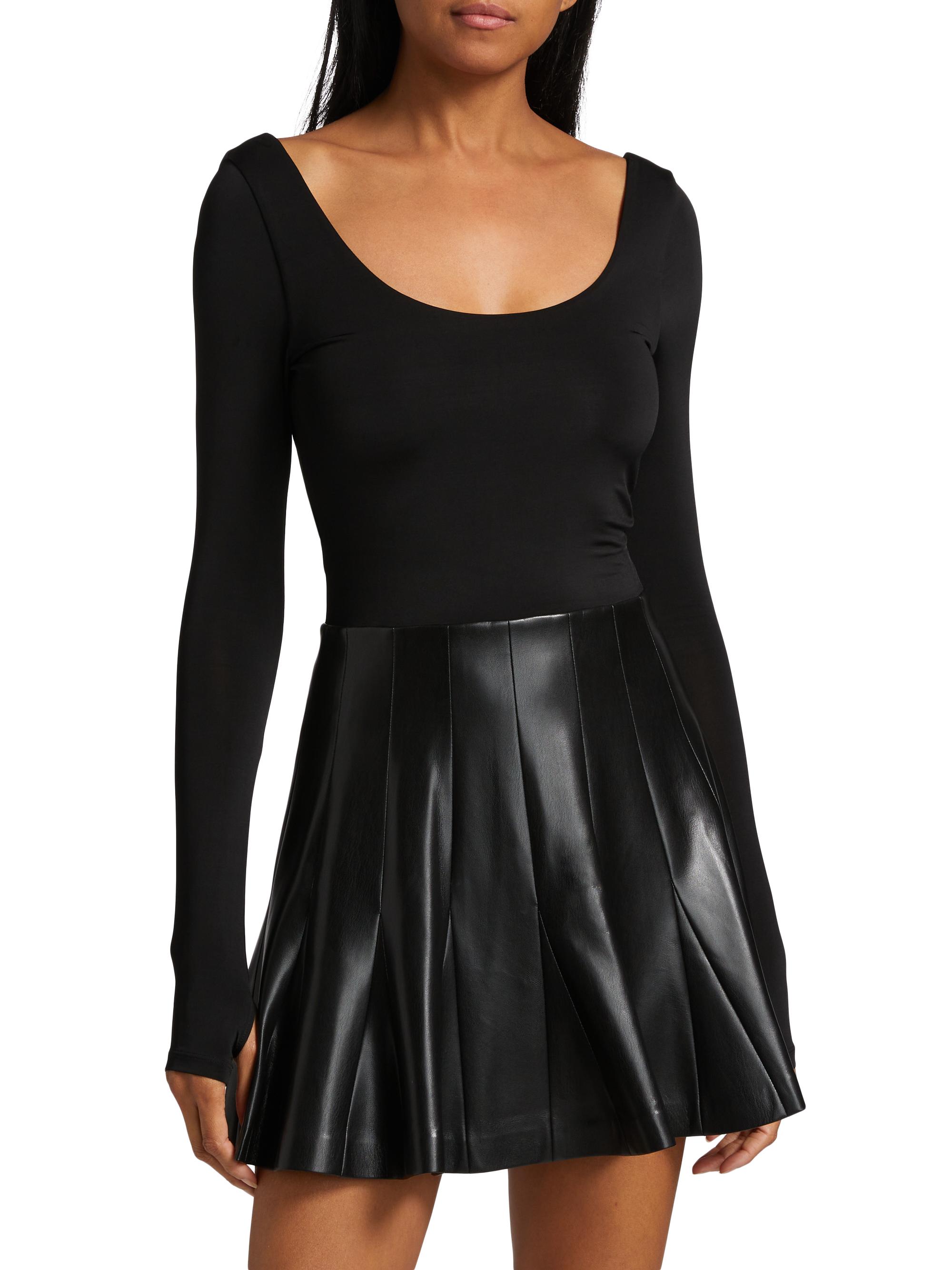 chinese dress ladies Wilder Black Embellished Square-Neck Long-Sleeve Skater Mini Dress – Club L  London