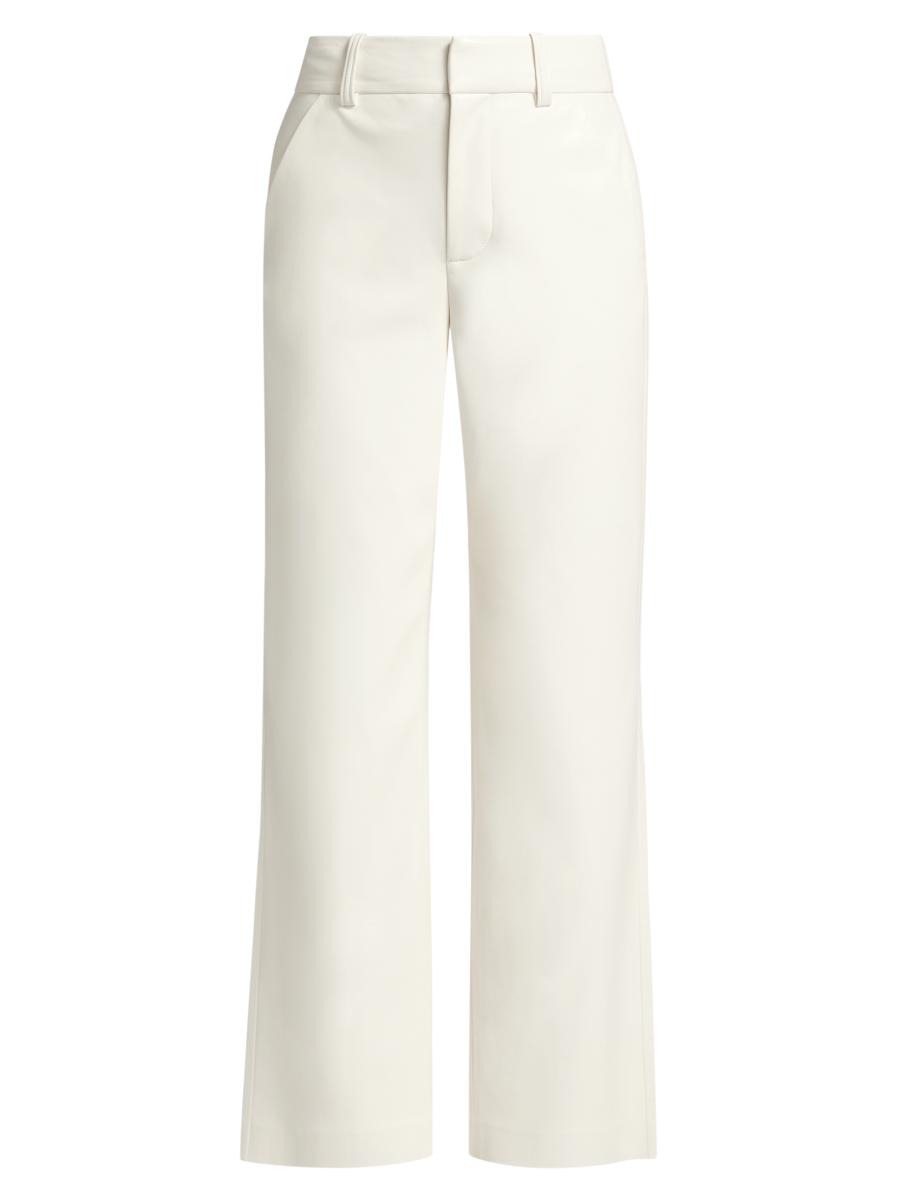 【Alice+Olivia】ROSALIE ワイドレッグ 裏地付き プリーツパンツ Rosalie Pleated Pant In Champagne/gold | Alice + Olivia