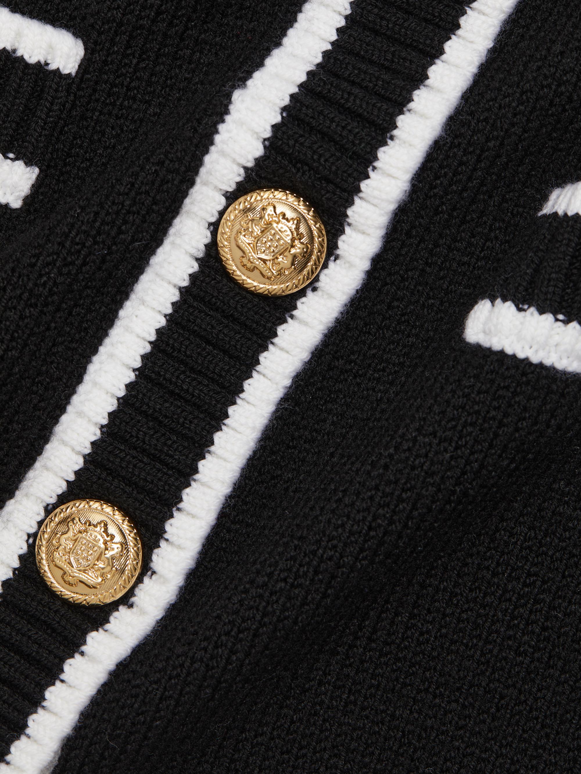 Alice + Olivia Bradford Tipped Cardigan | Saks Fifth Avenue