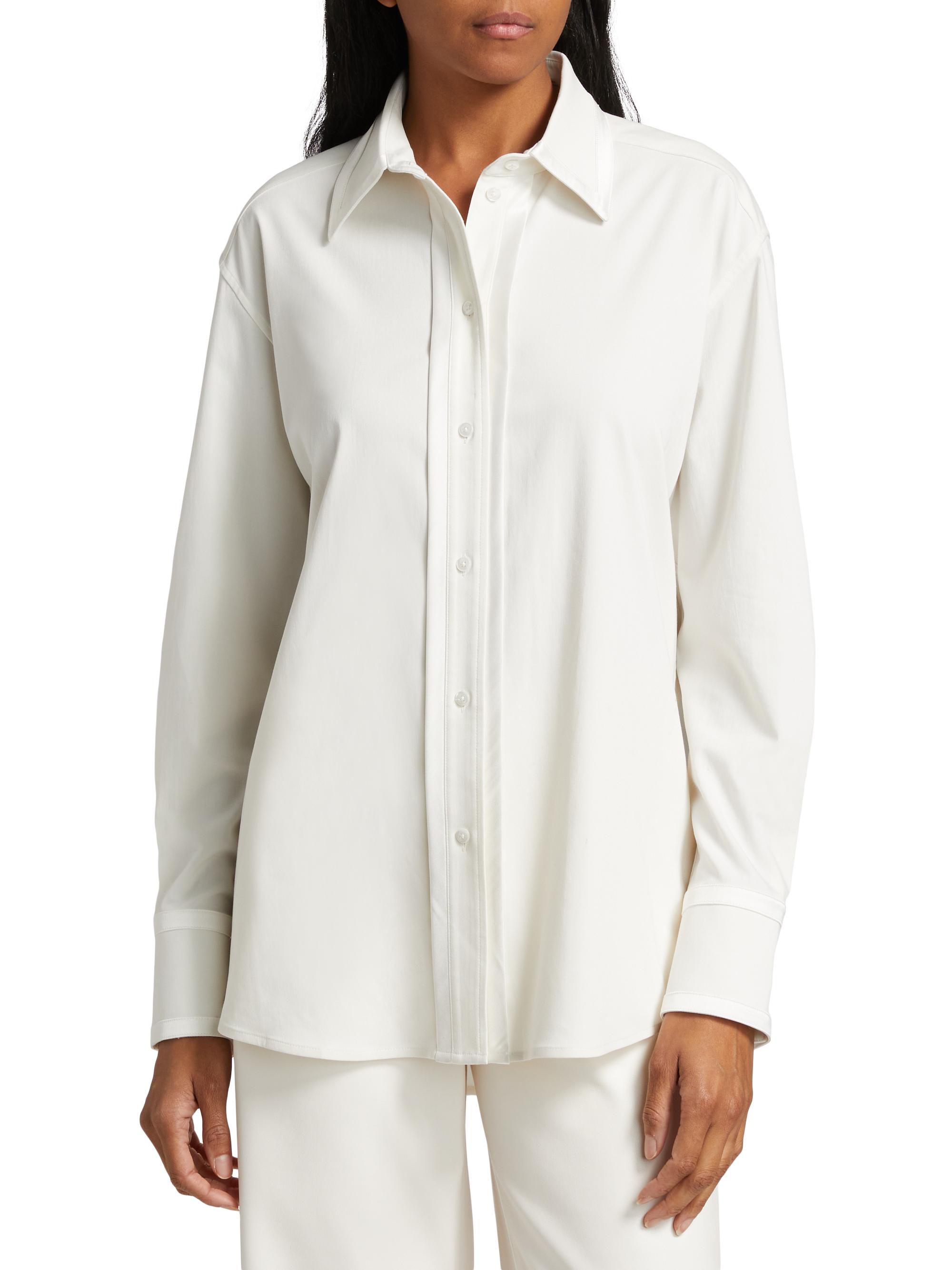 ALICE + OLIVIA Perfect Button-Front Shirt | Saks Fifth Avenue