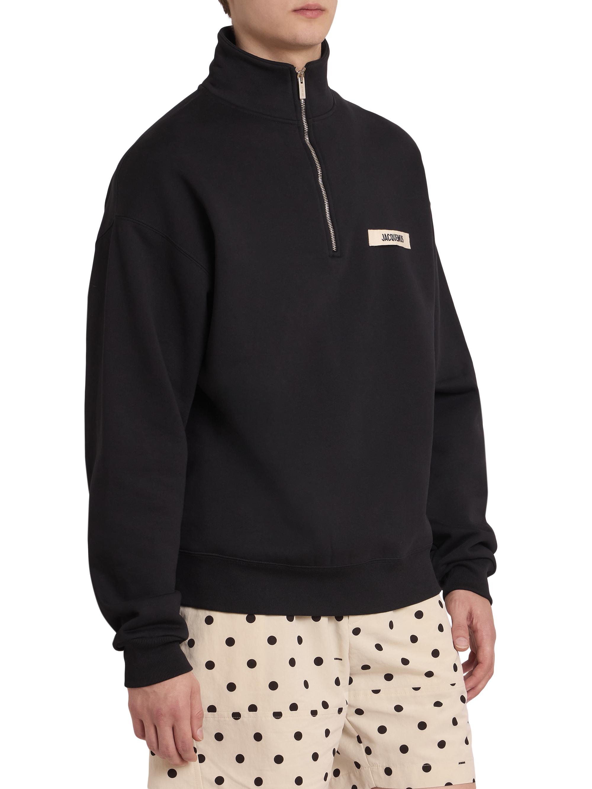 Jacquemus Le Camionneur Grosgrain Half-Zip Pullover | Saks Fifth