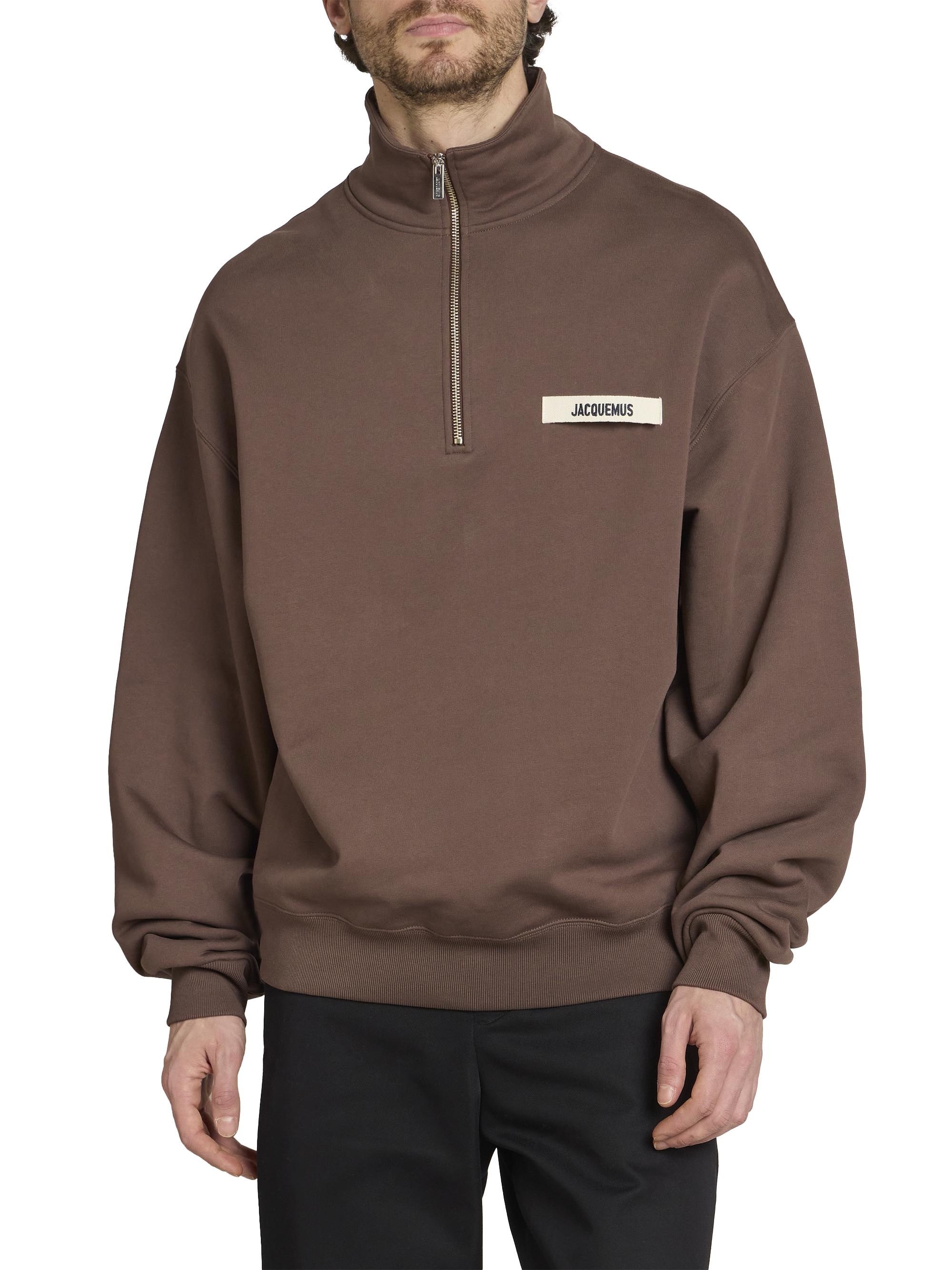 Jacquemus Le Camionneur Grosgrain Half-Zip Pullover | Saks Fifth