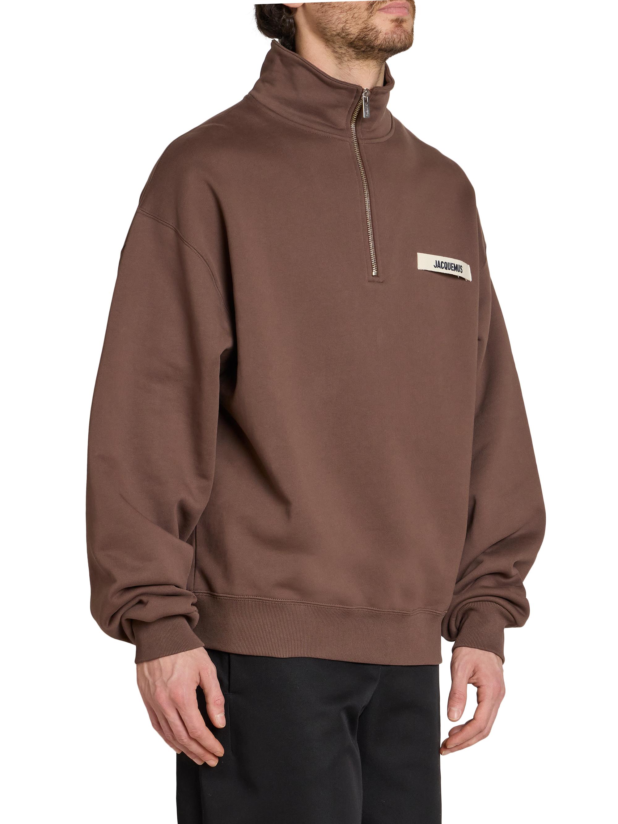 Jacquemus Le Camionneur Grosgrain Half-Zip Pullover | Saks Fifth