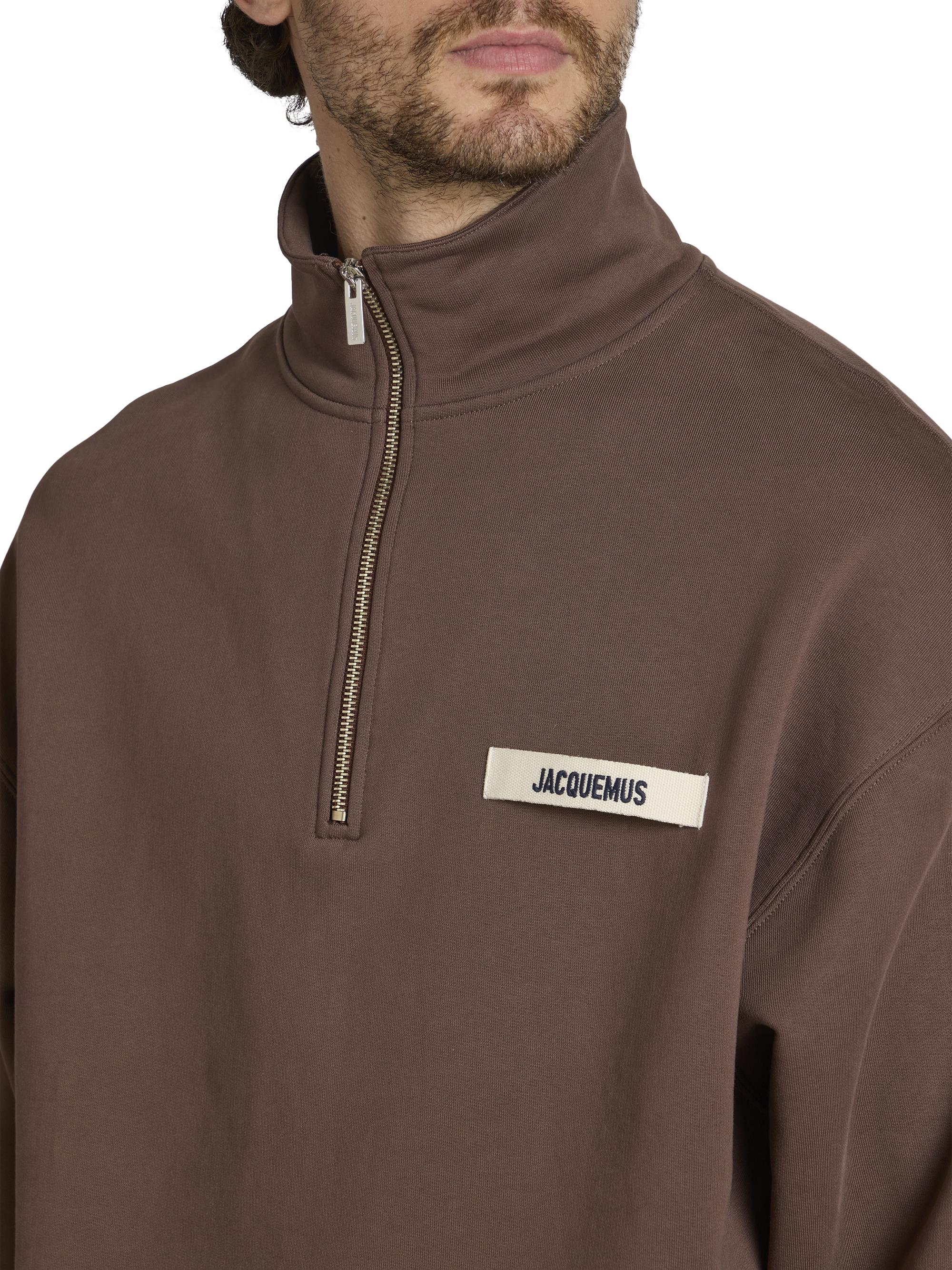 Jacquemus Le Camionneur Grosgrain Half-Zip Pullover | Saks Fifth