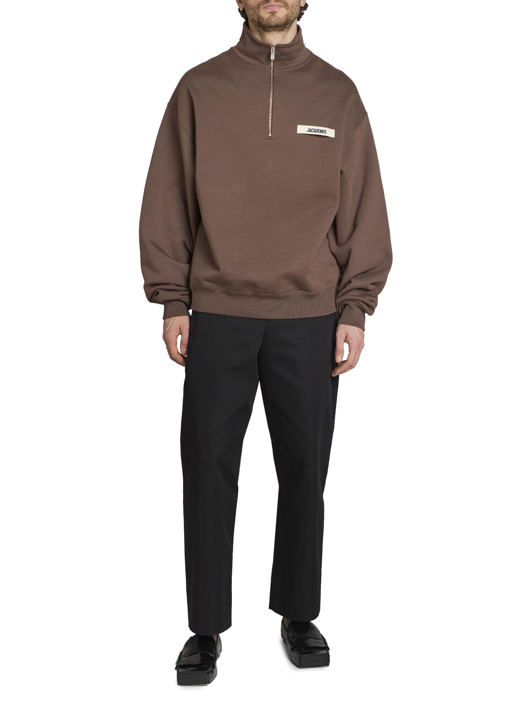 Jacquemus Le Camionneur Grosgrain Half-Zip Pullover | Saks Fifth