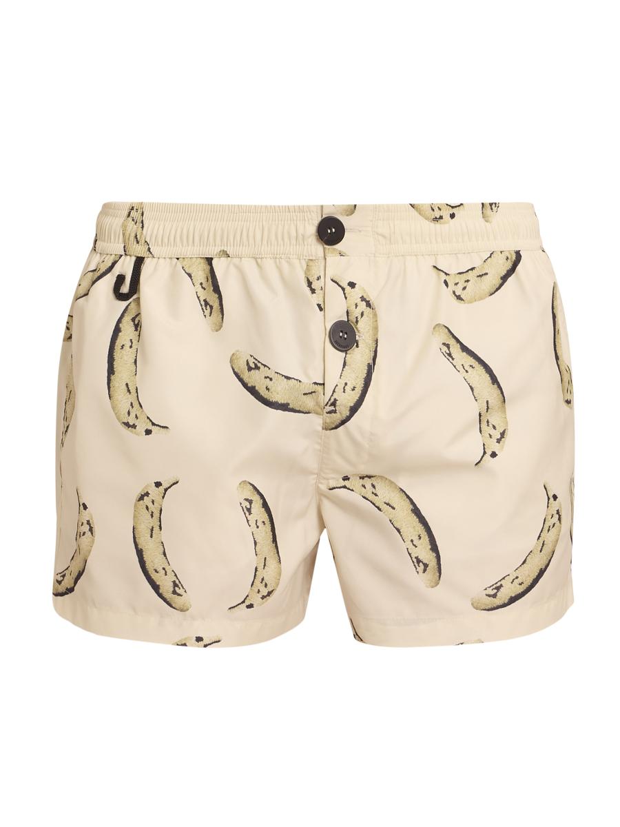 Jacquemus Le Maillot Puntini Banana Swim Shorts | Saks Fifth