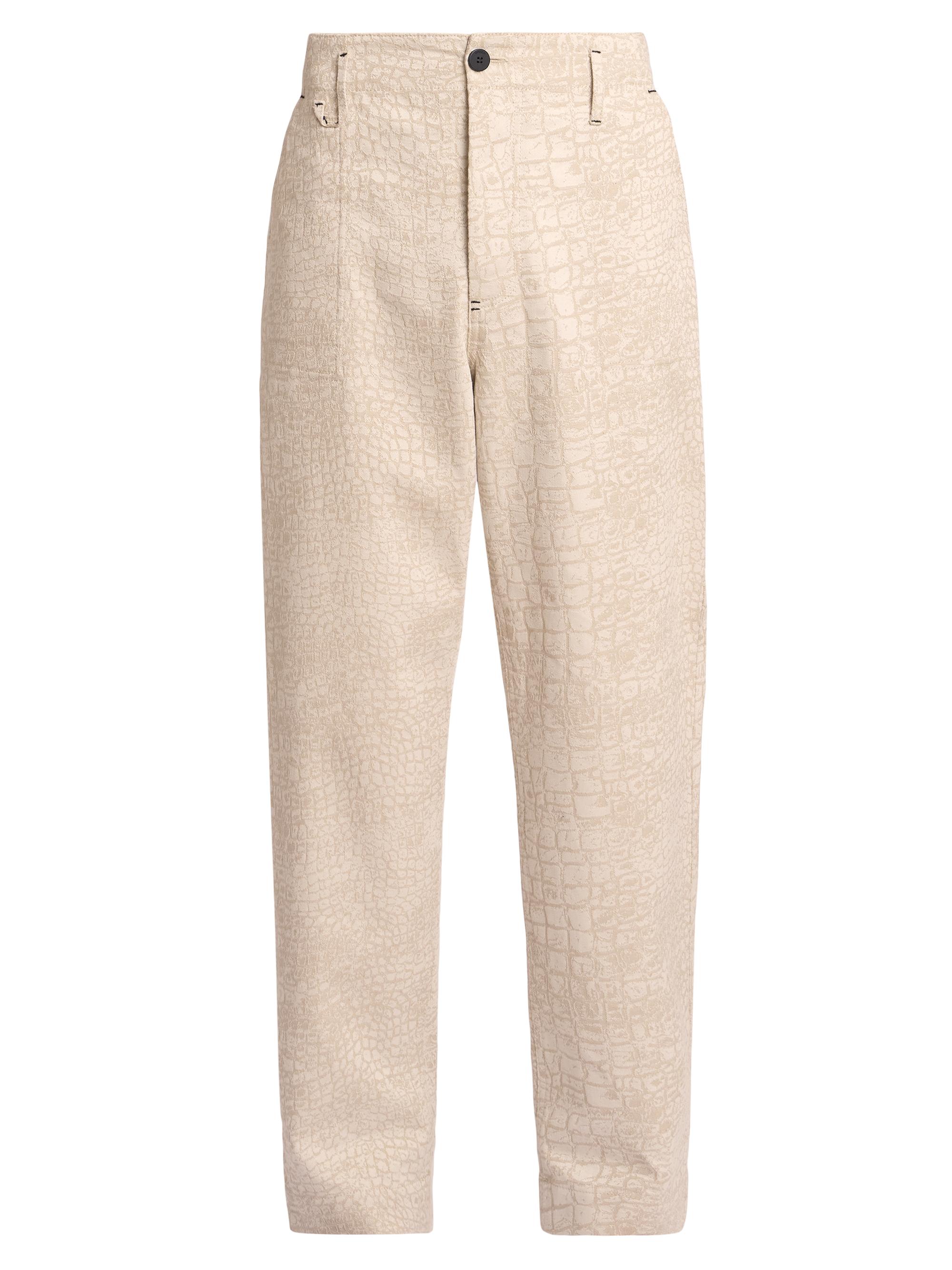 Jacquemus Men's Le Fernando De-Nîmes Pants - Croco Beige