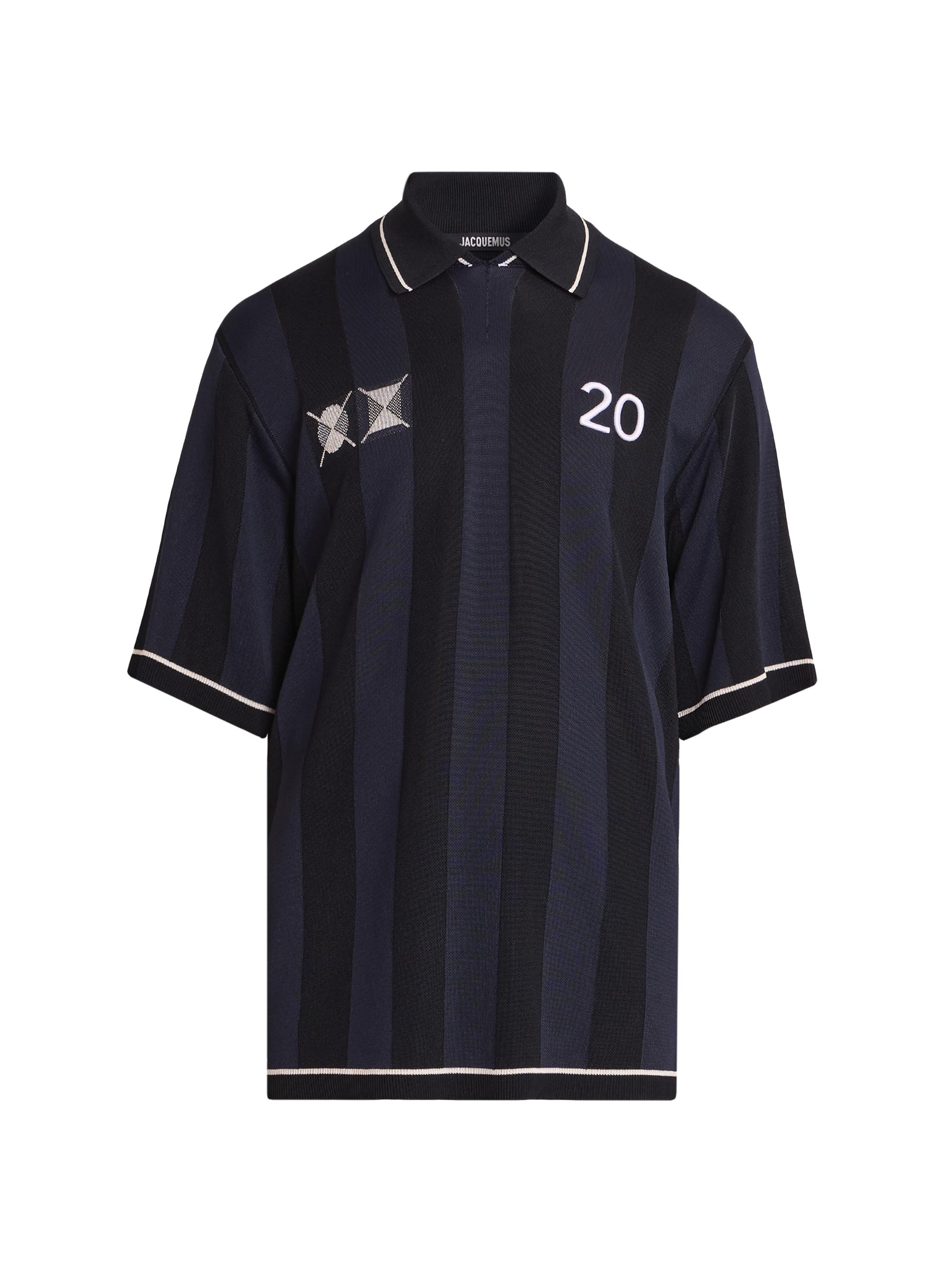 Jacquemus Men's Le Liga Jersey Polo Shirt - Dark Navy
