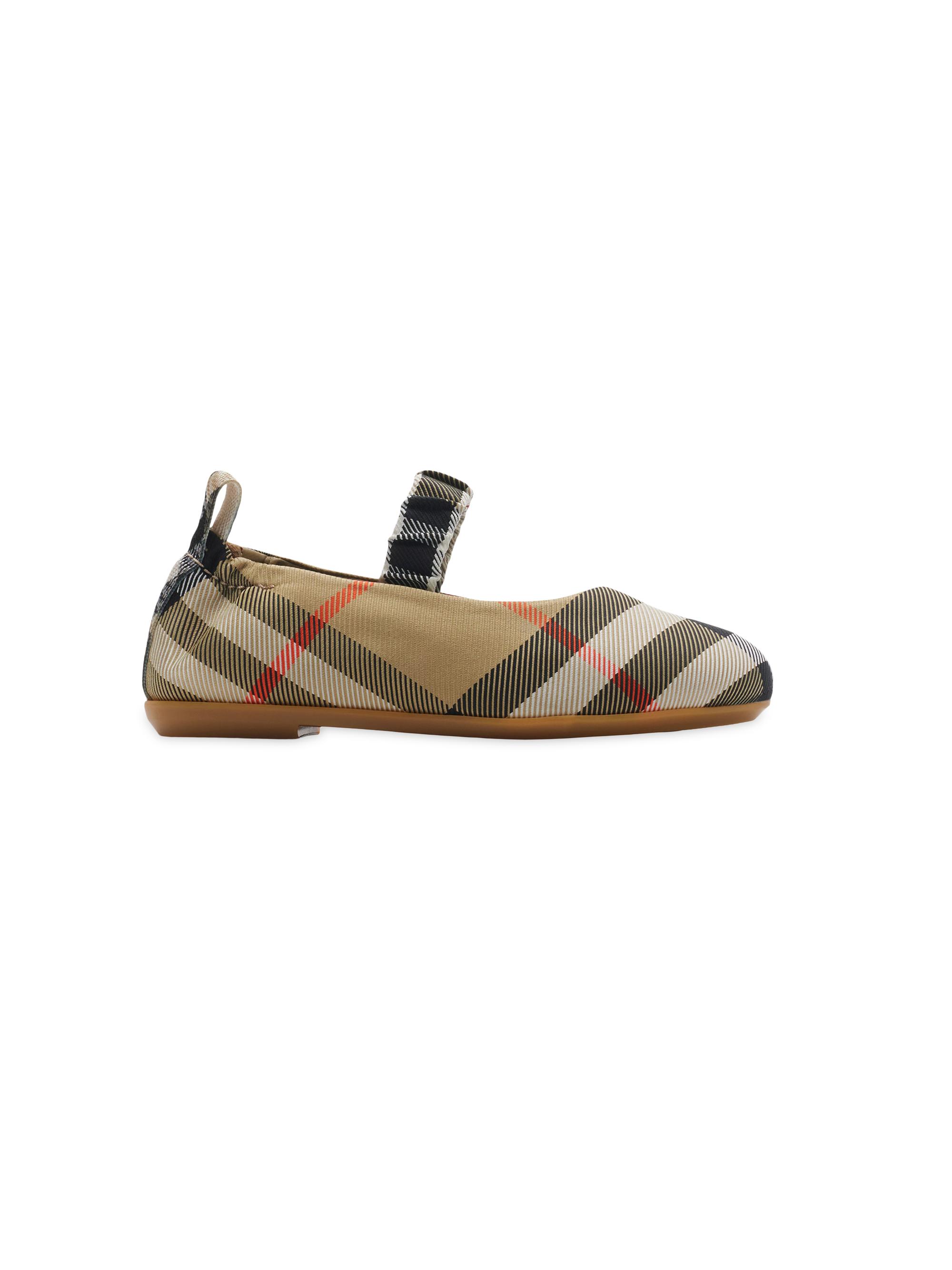 Burberry Baby Girl's Taylor Check Cotton Mary Jane Flats | Saks