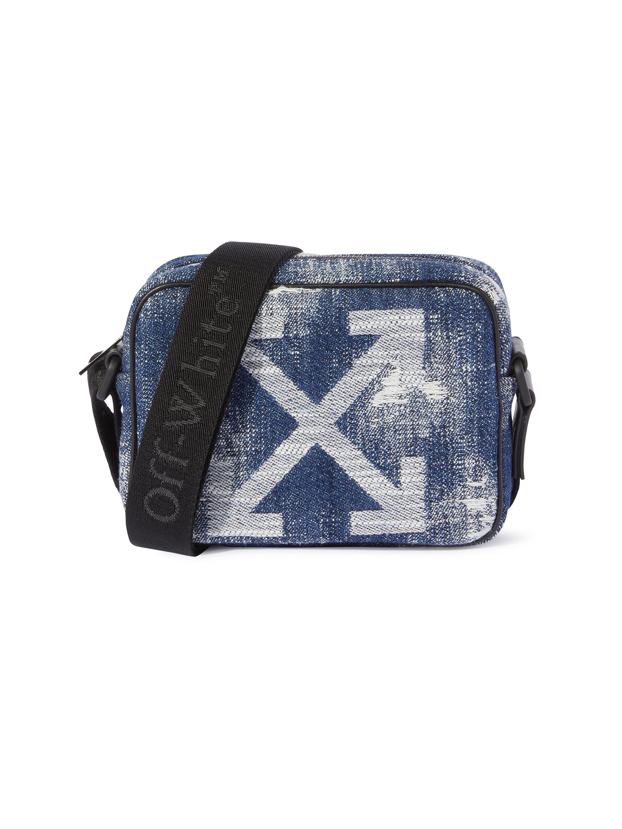Off-White Men's Heritage Denim Camera Bag - Light Blue
