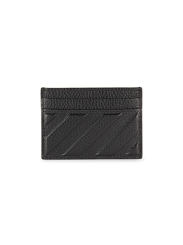 LEATHER QUILTED CARD HOLDER OFF WHITE LEATHER QUILTED CARD HOLDER OFF WHITE