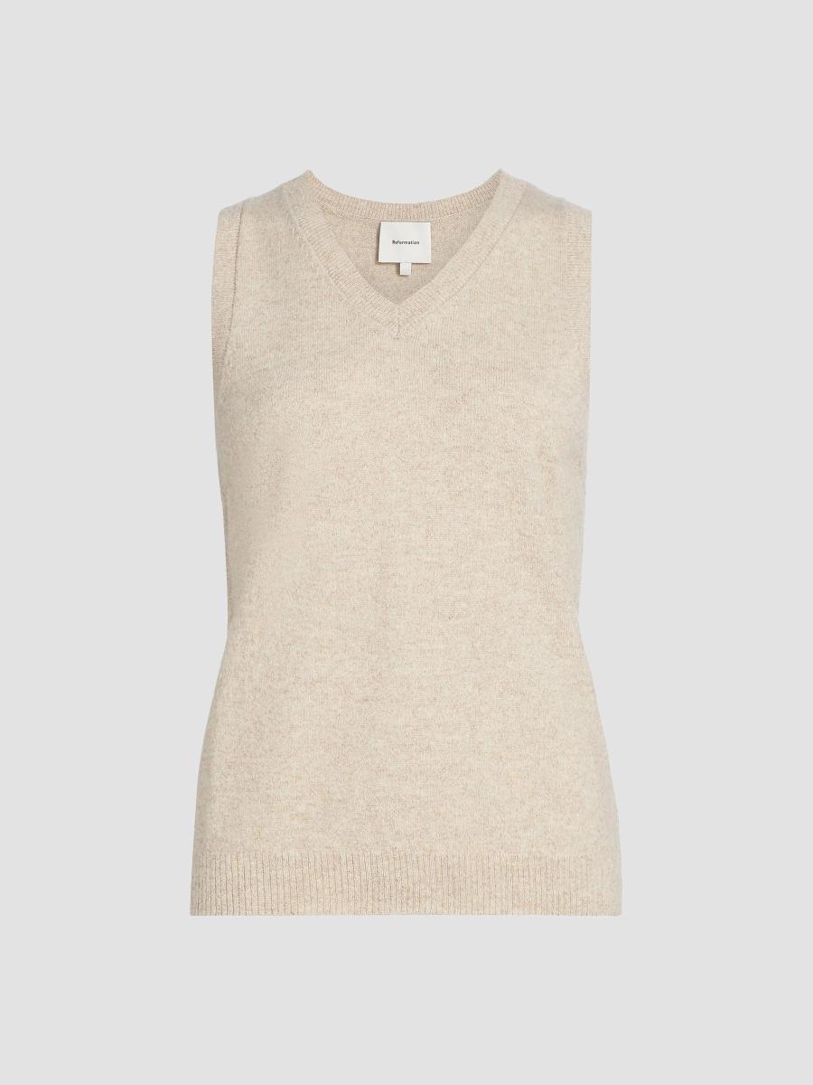 Reformation Cashmere-Wool Tank | Saks Fifth Avenue