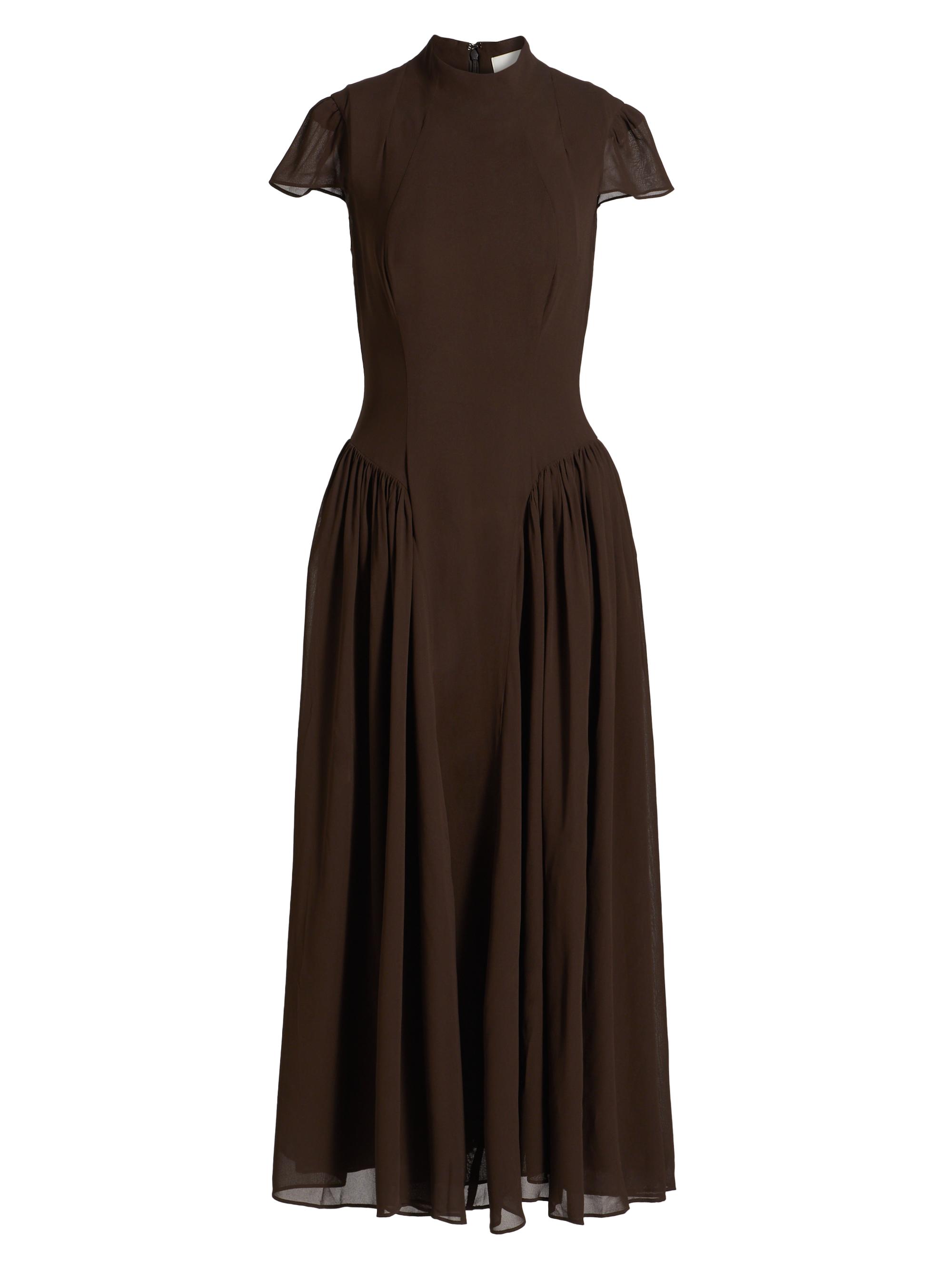 Reformation Maven Georgette Midi-Dress Saks Fifth Avenue