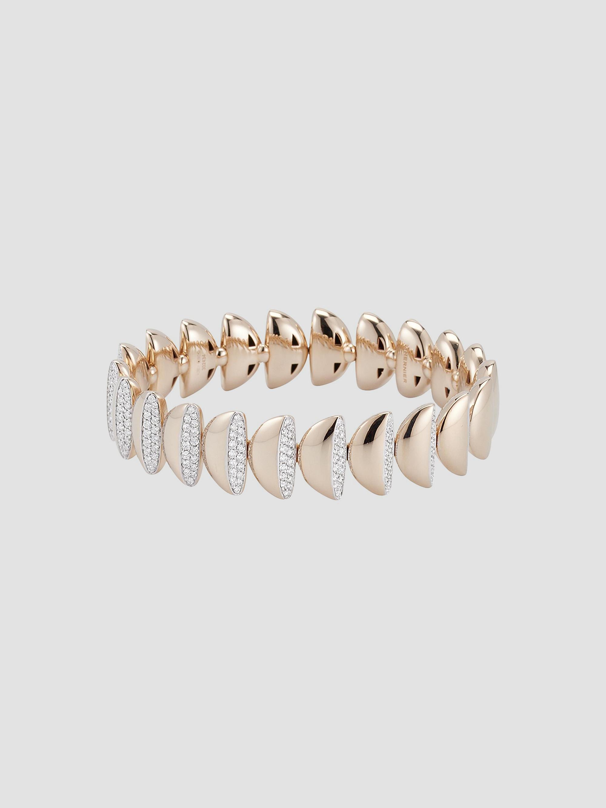 Vhernier Women's Eclisse Endless Two-Tone 18K Gold & 2.58 TCW Diamond Bracelet - White Gold
