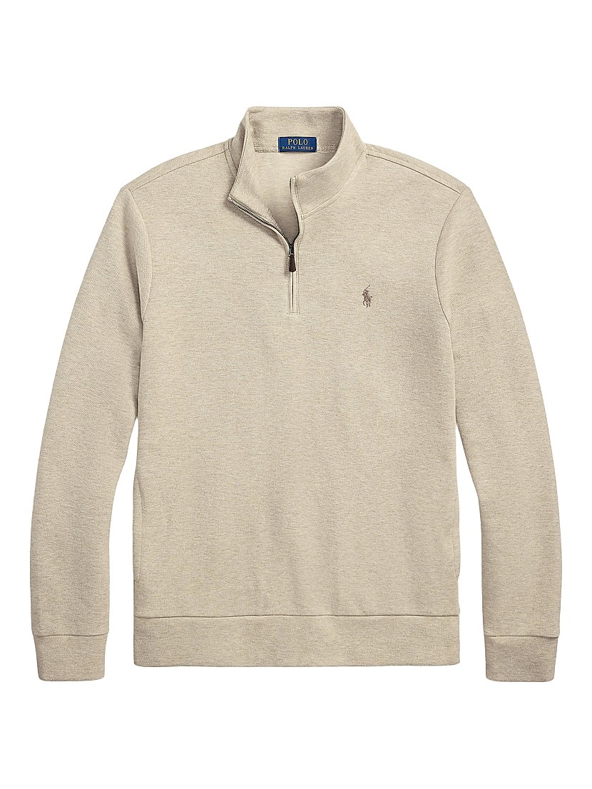 Shop Polo Ralph Lauren Cotton Knit Quarter-Zip Pullover Shop Polo Ralph Lauren Cotton Knit Quarter-Zip Pullover