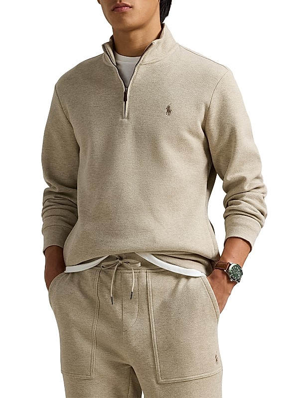Shop Polo Ralph Lauren Cotton Knit Quarter-Zip Pullover Shop Polo Ralph Lauren Cotton Knit Quarter-Zip Pullover