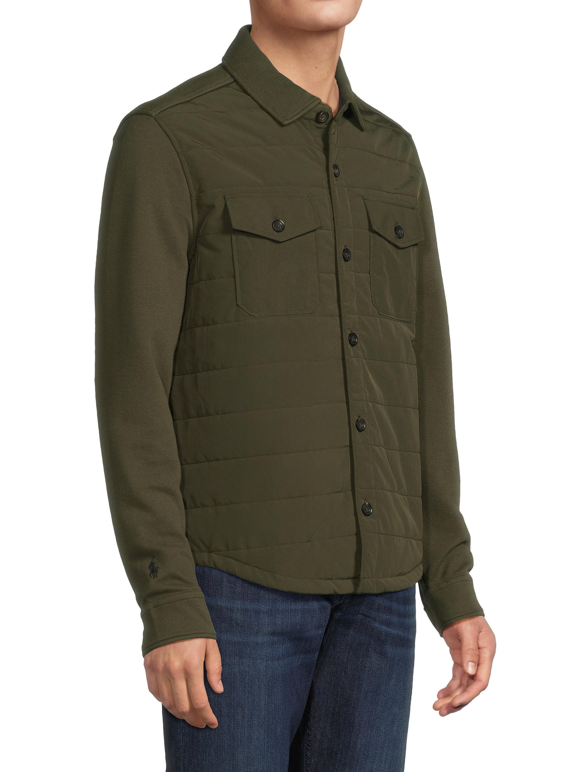 Polo Ralph Lauren Hybrid Quilted Overshirt | Saks Fifth Avenue