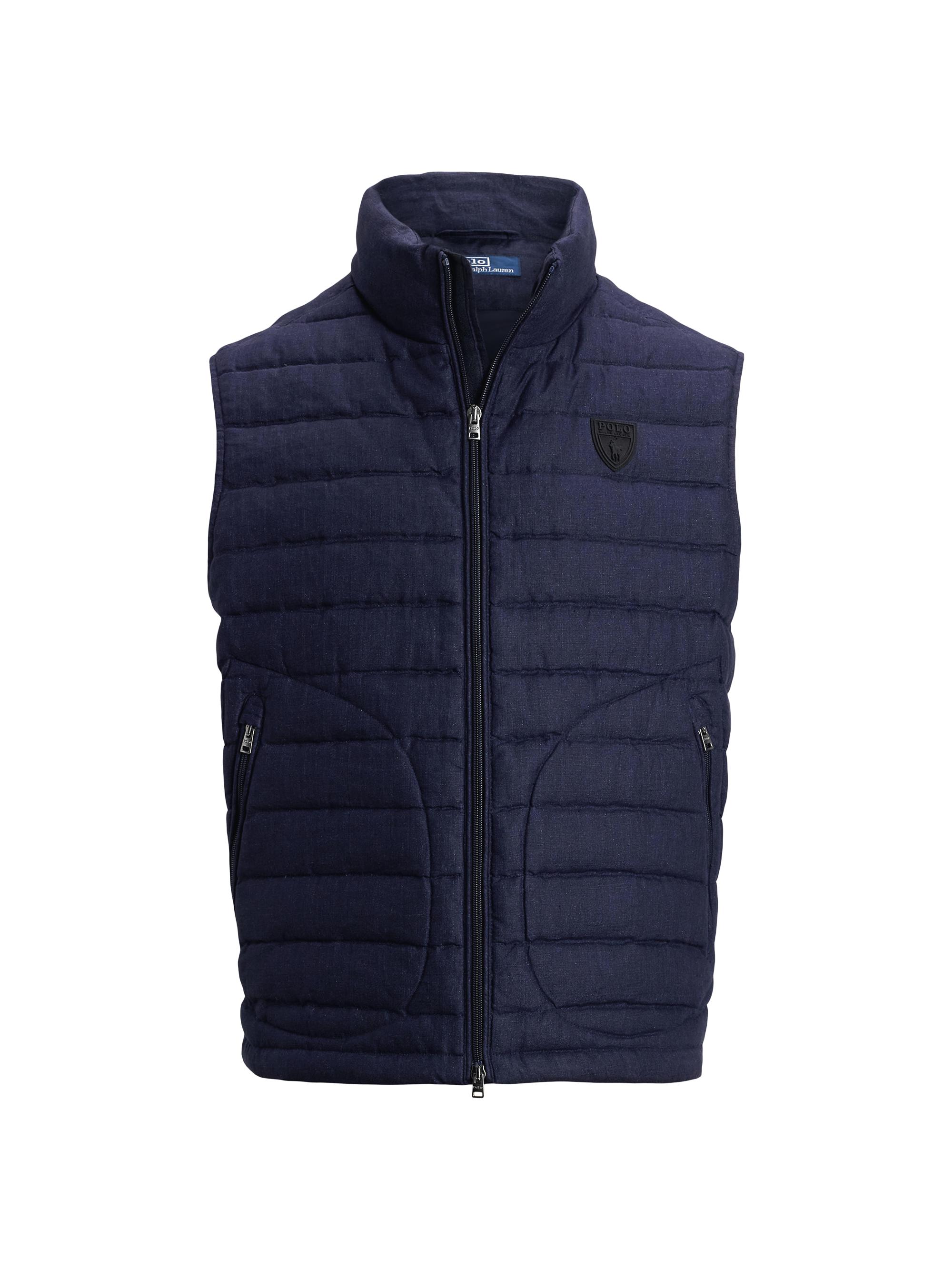 Polo Ralph Lauren Quilted Linen Down Vest | Saks Fifth Avenue