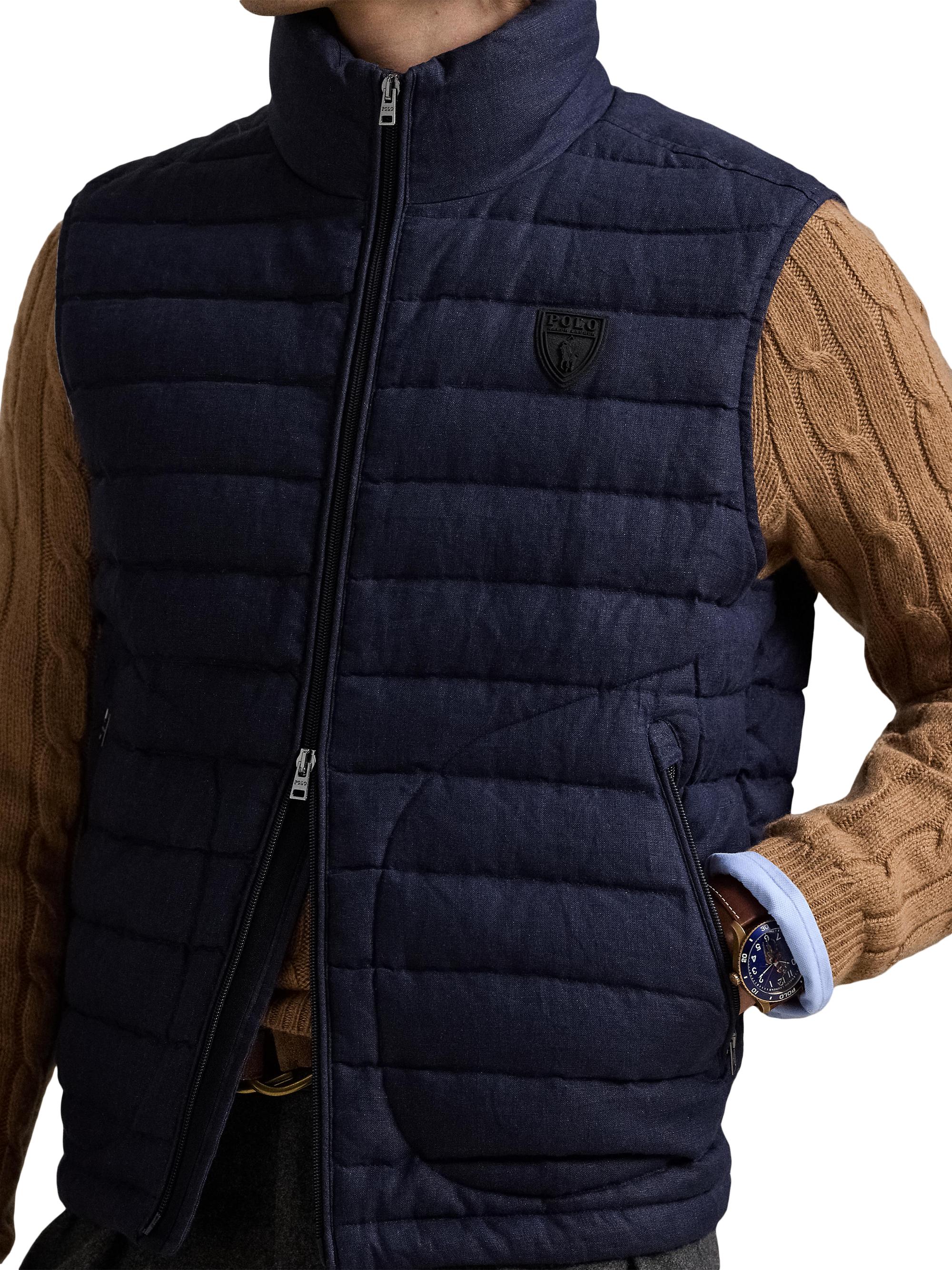 Polo Ralph Lauren Quilted Linen Down Vest Saks Fifth Avenue