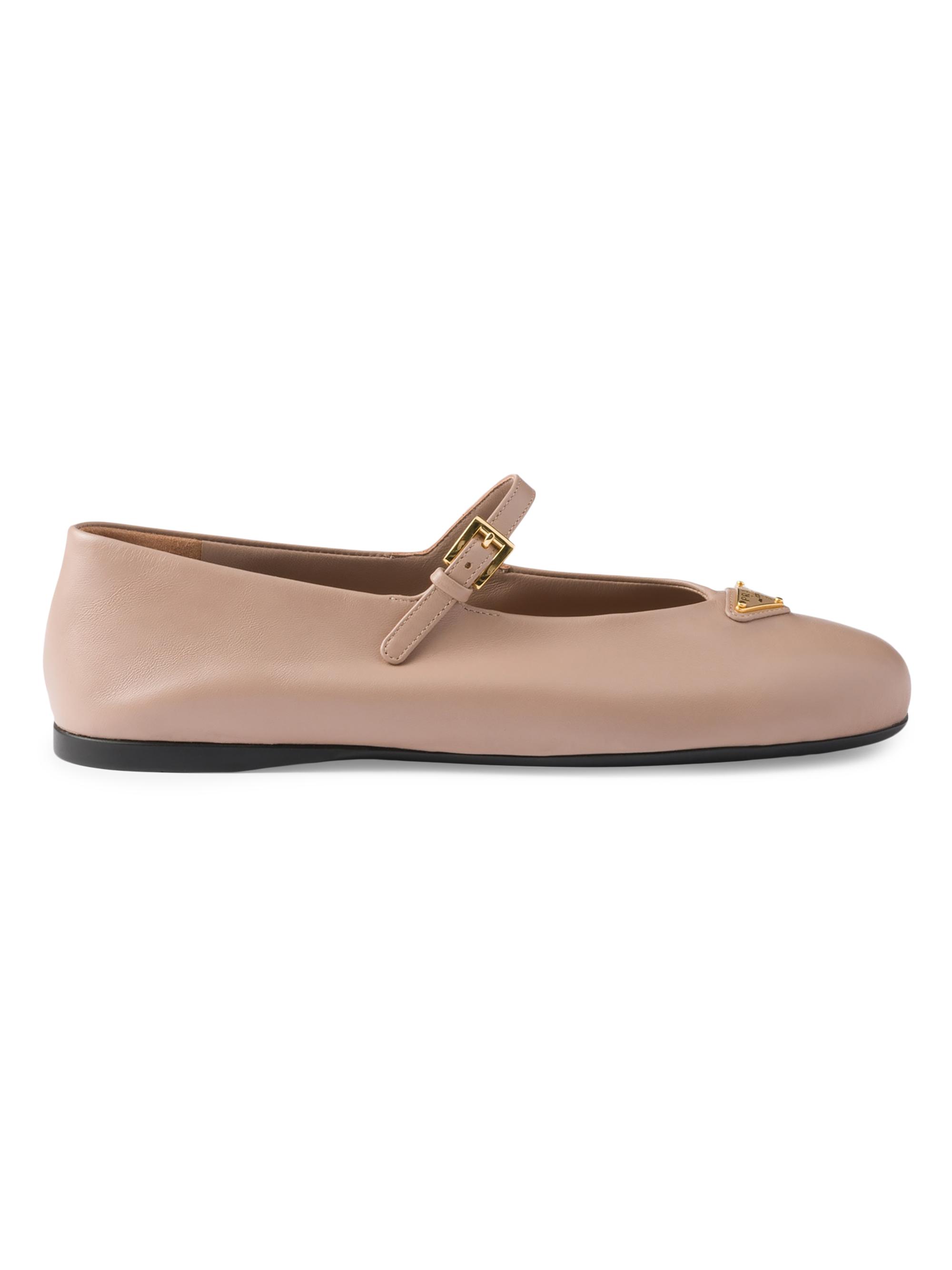 Prada Women's Nappa Leather Ballerinas - Pink
