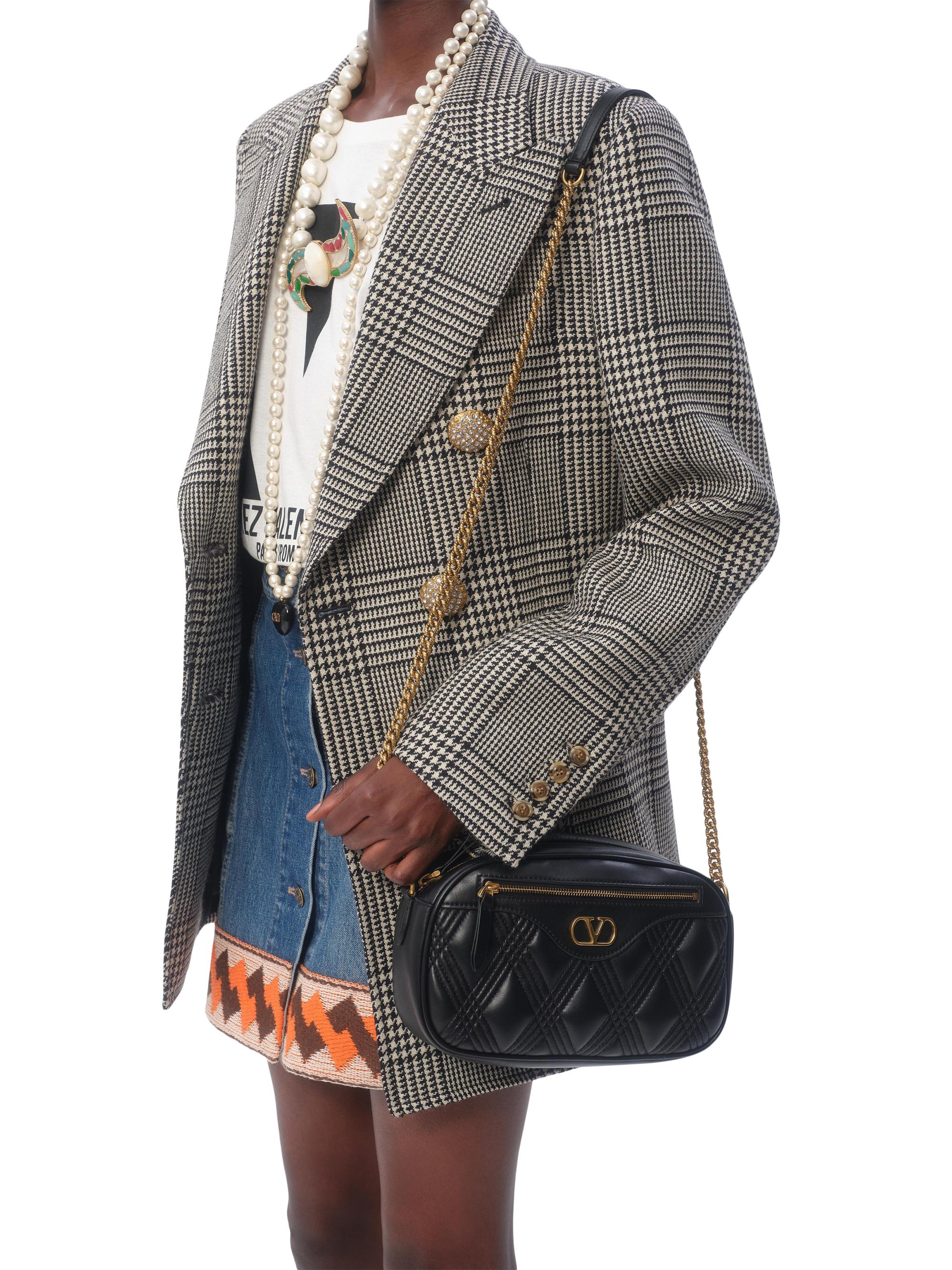 Valentino Garavani Quiltie 67 Medium Shoulder Bag in Quilted Nappa