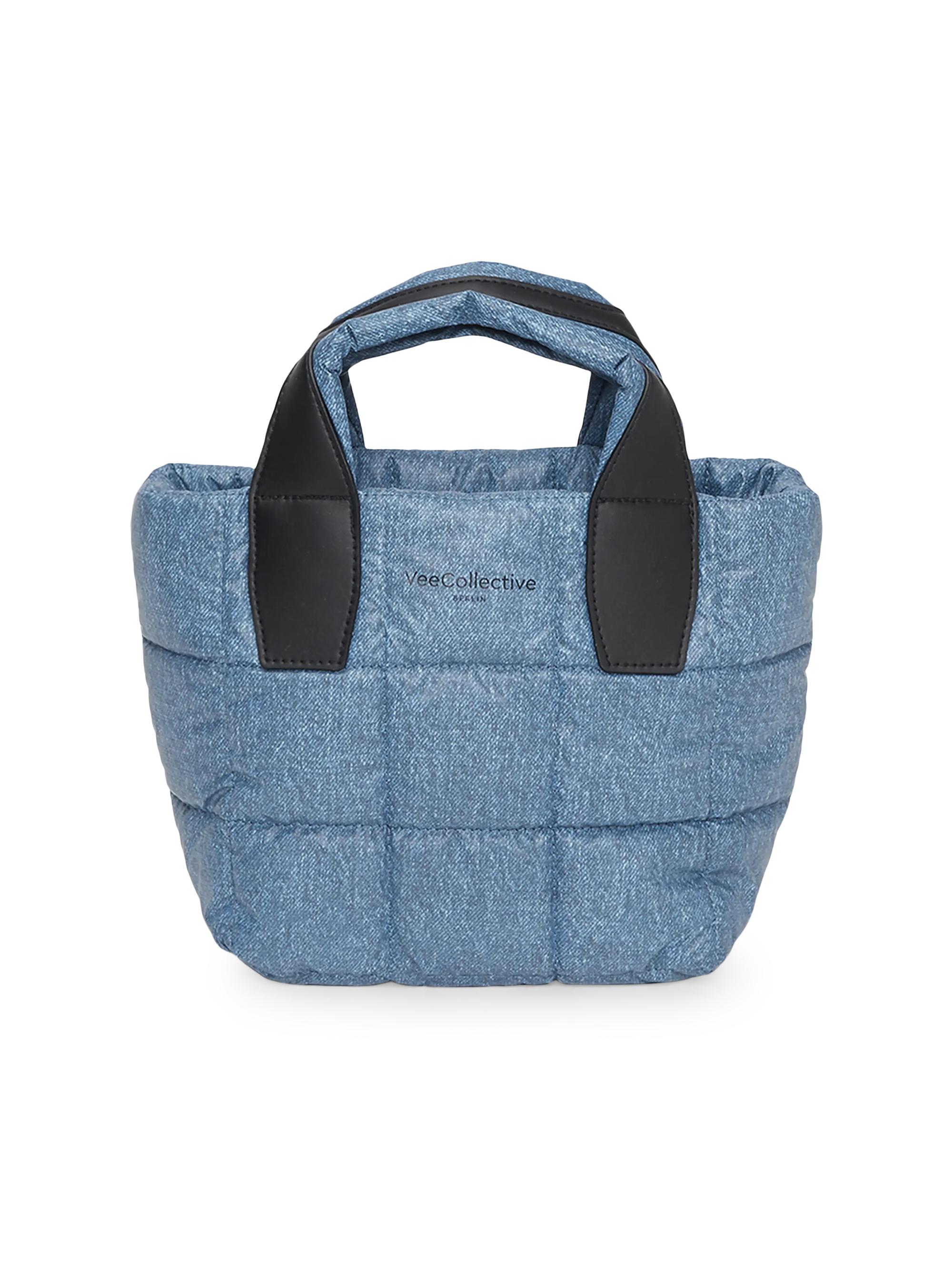 Vee Collective Women's Vee Line Mini Tote Bag - Cerulean