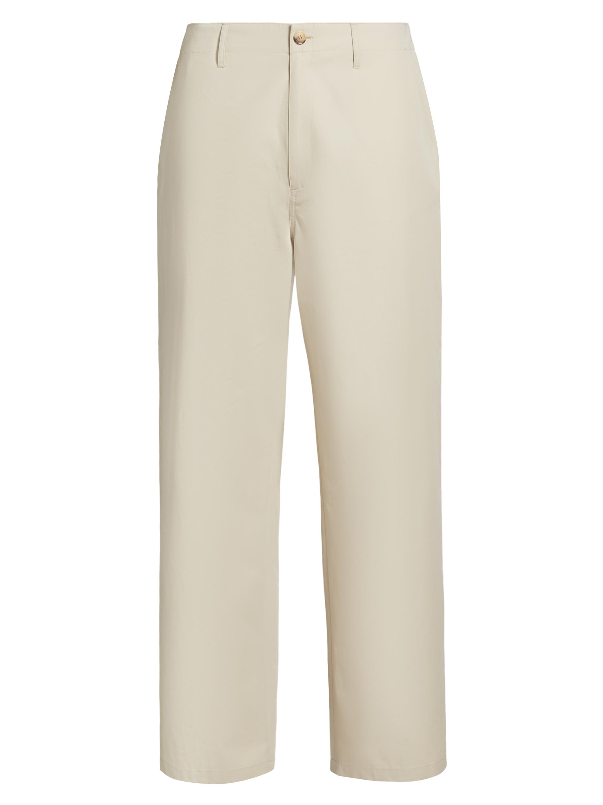 Frame Men's Relaxed Fit Cotton Trousers - Beige