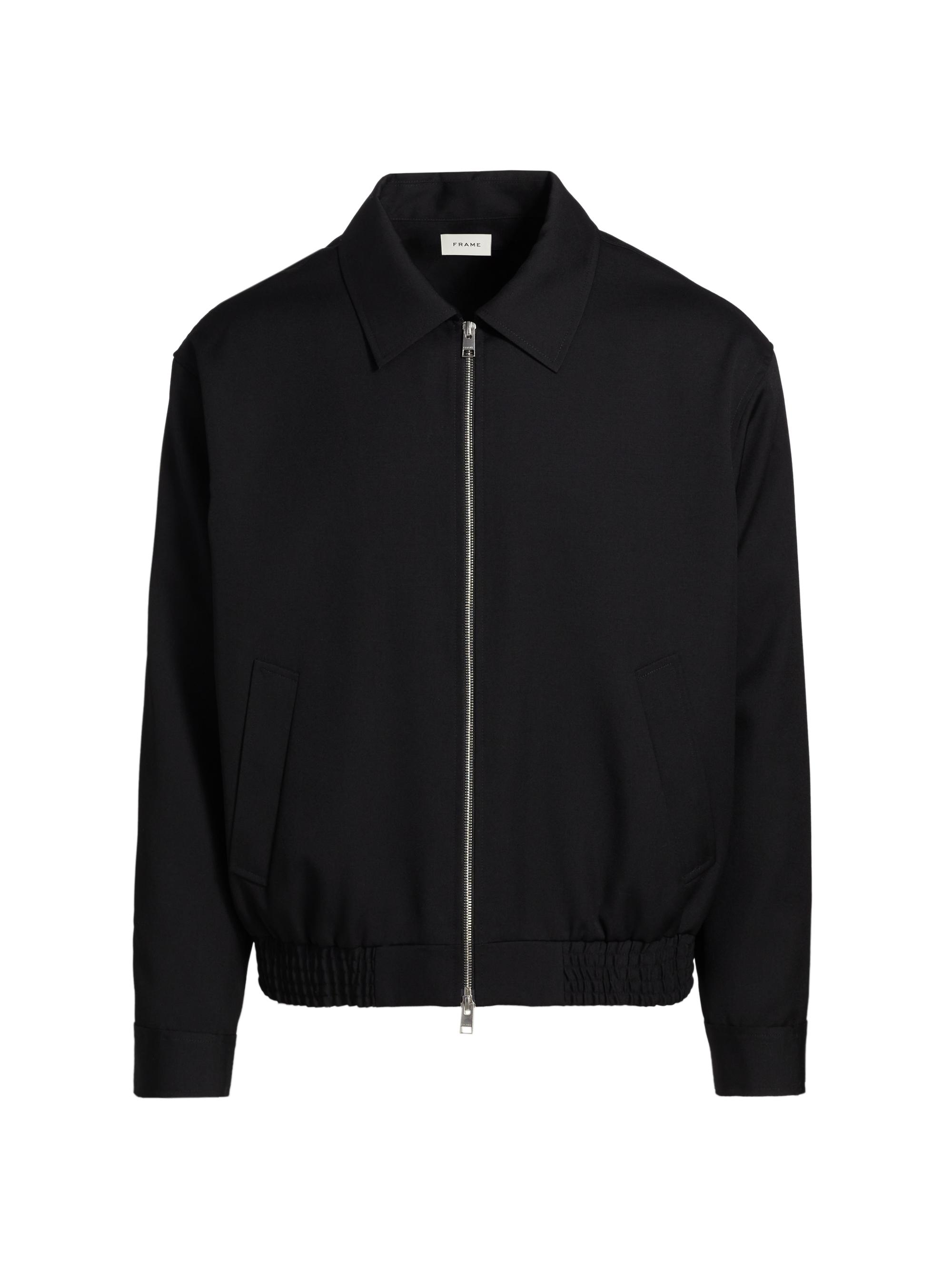 Frame Men's Wool Blouson Bomber Jacket - Black