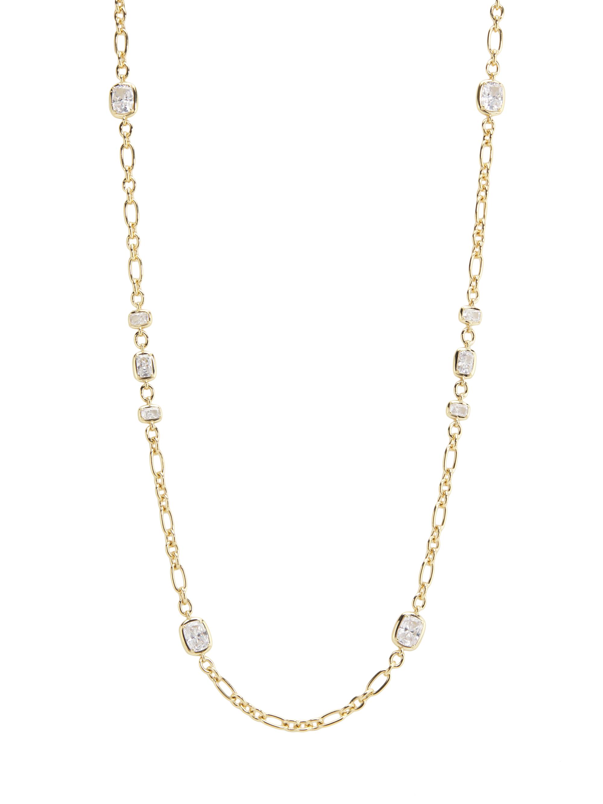 Adriana Orsini Women's Cabrete 18K-Gold-Plated & Cubic Zirconia Station Necklace - Gold